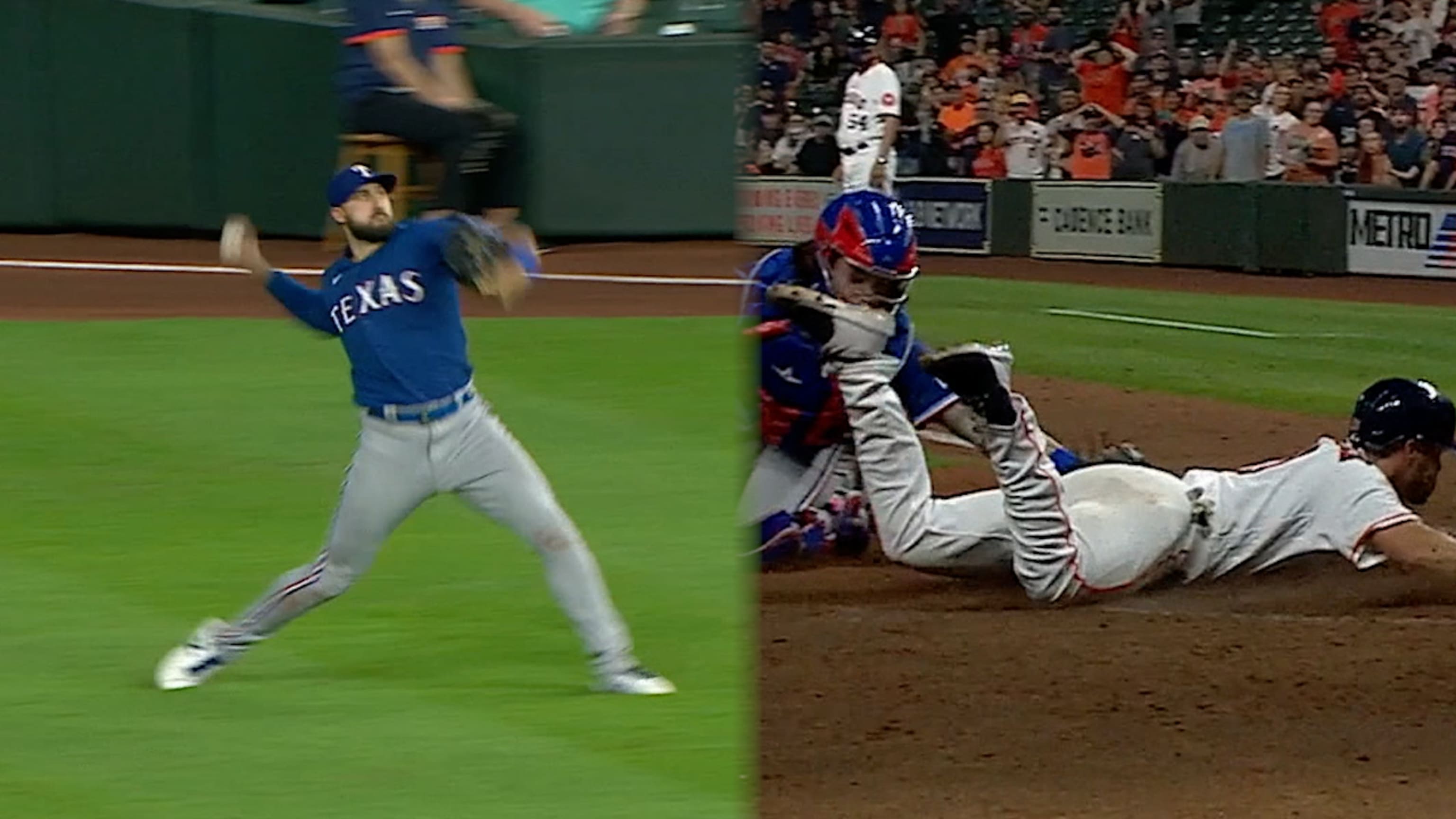 Joey Gallo makes incredible throw in Rangers loss
