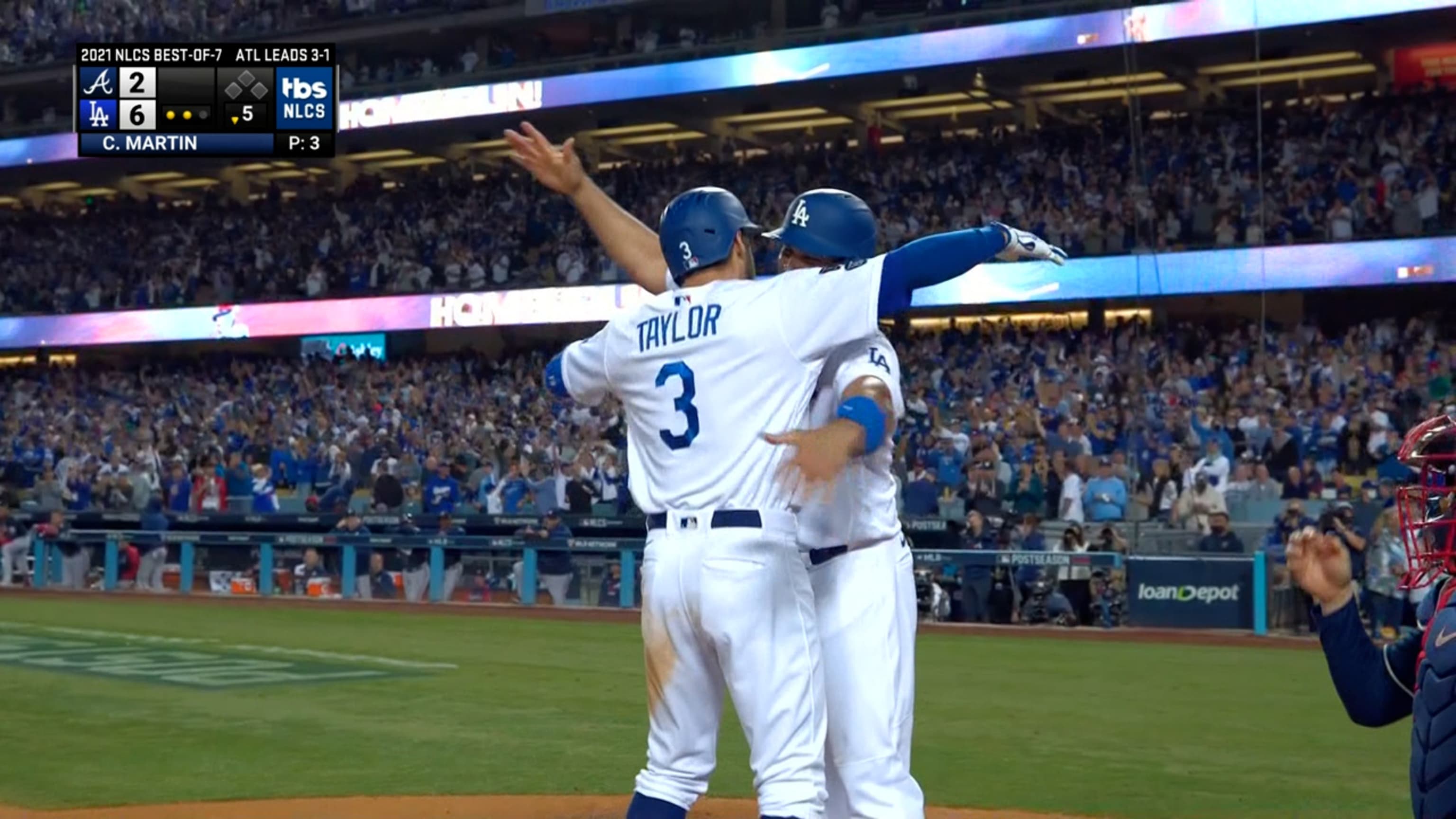 Chris Taylor's walk-off home run sends Dodgers past Cardinals in NL  wild-card game