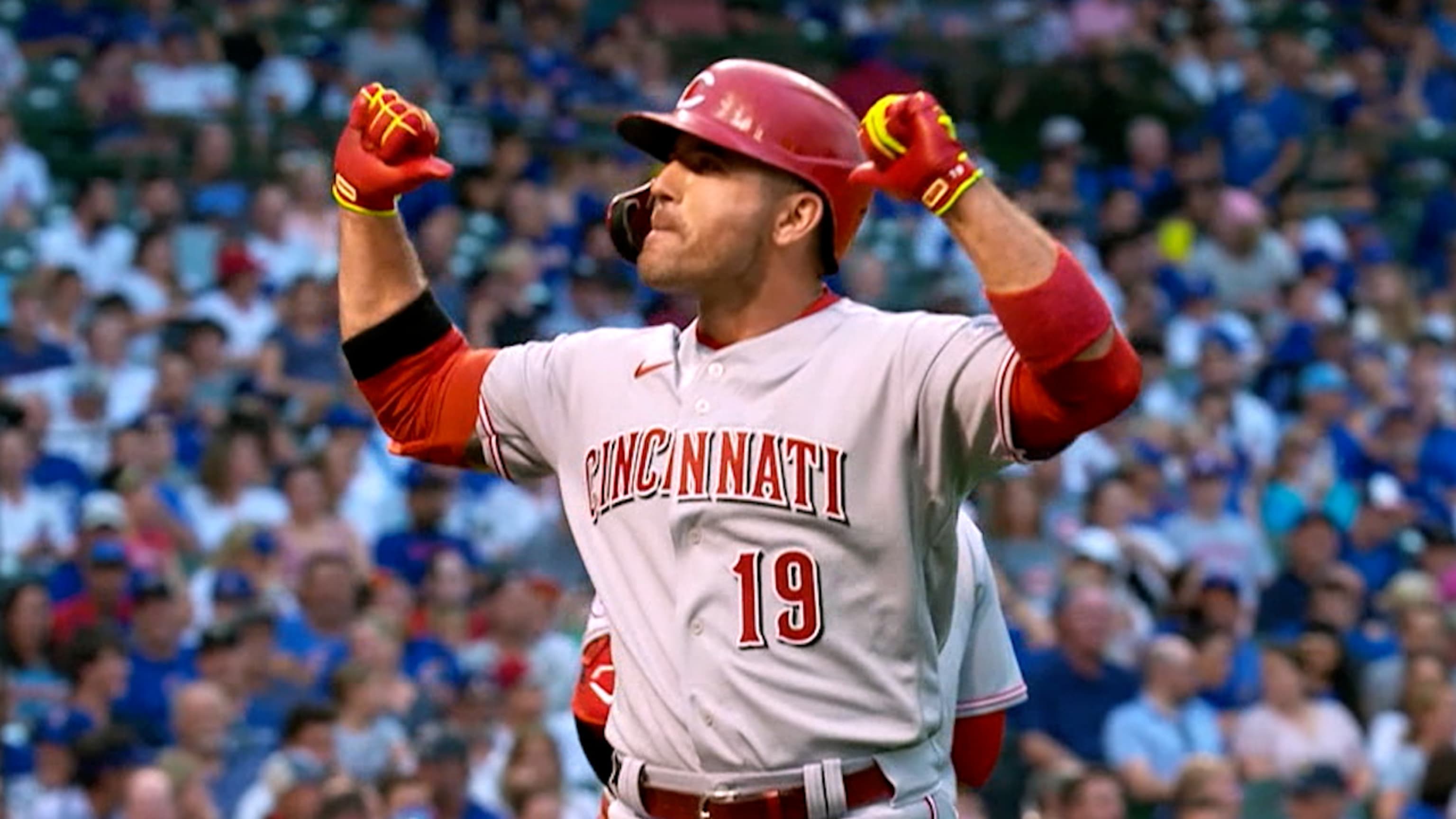 Joey Votto Scores a Home Run for the Cincinnati Reds on His