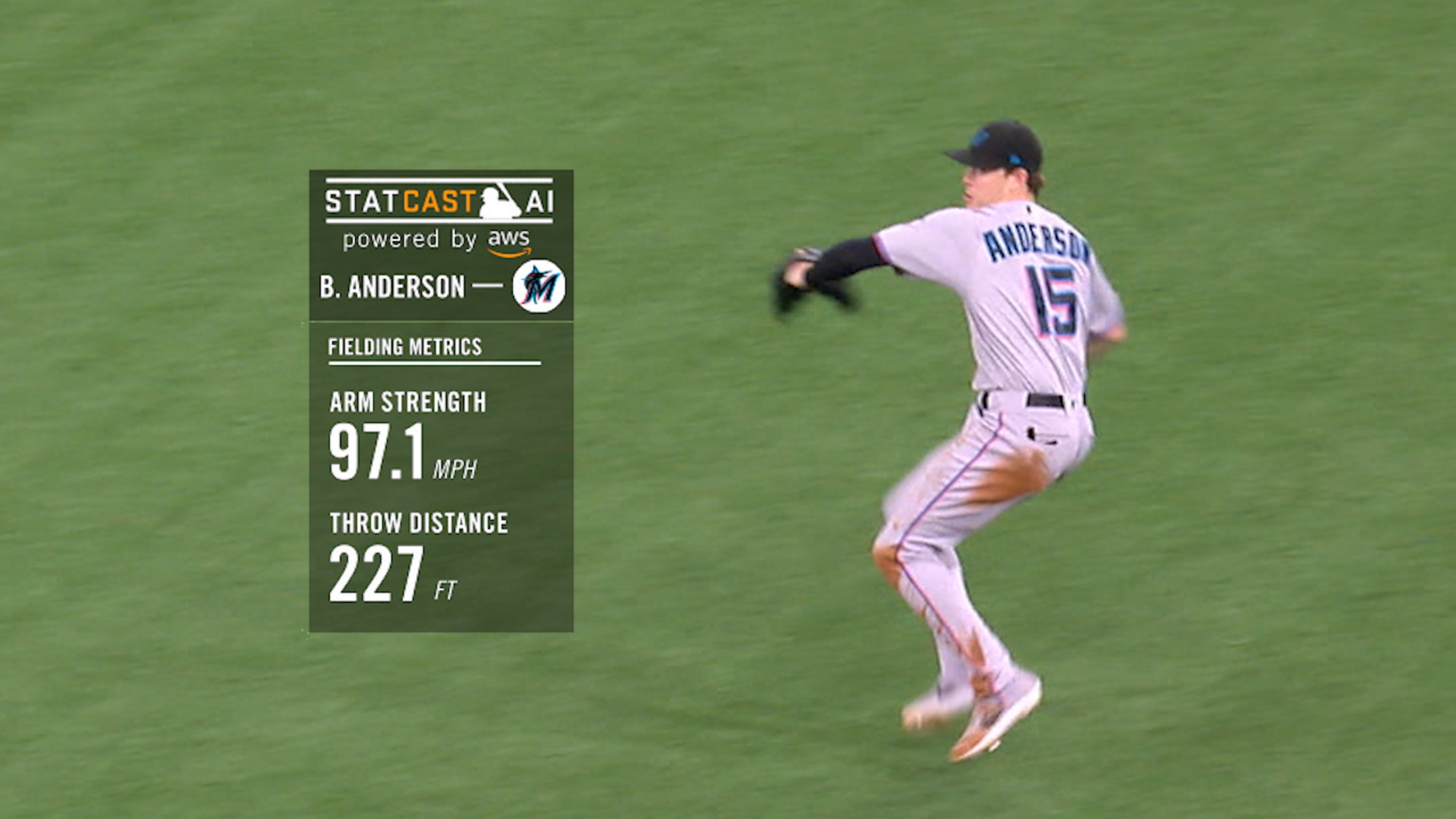 Statcast: Anderson's strong throw