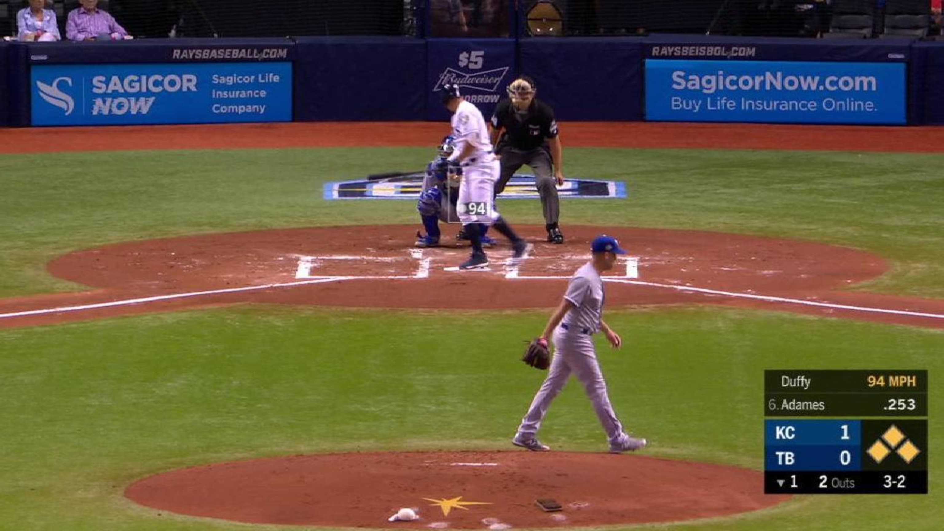 Duffy escapes a jam in the 1st