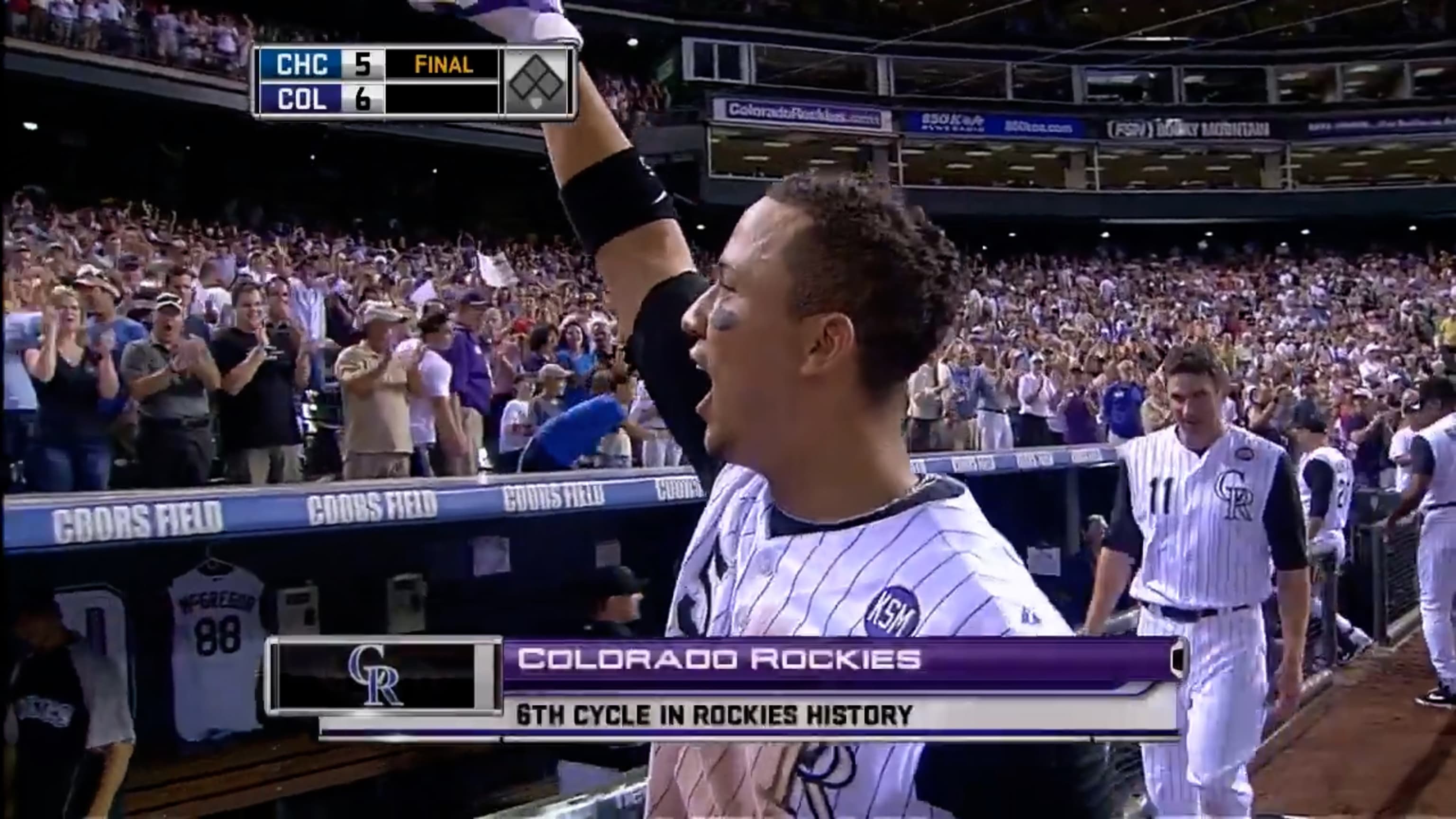 Colorado Rockies  - 3 years ago, Rockies' Nolan Arenado hits for the cycle  in amazing fashion on Father's Day
