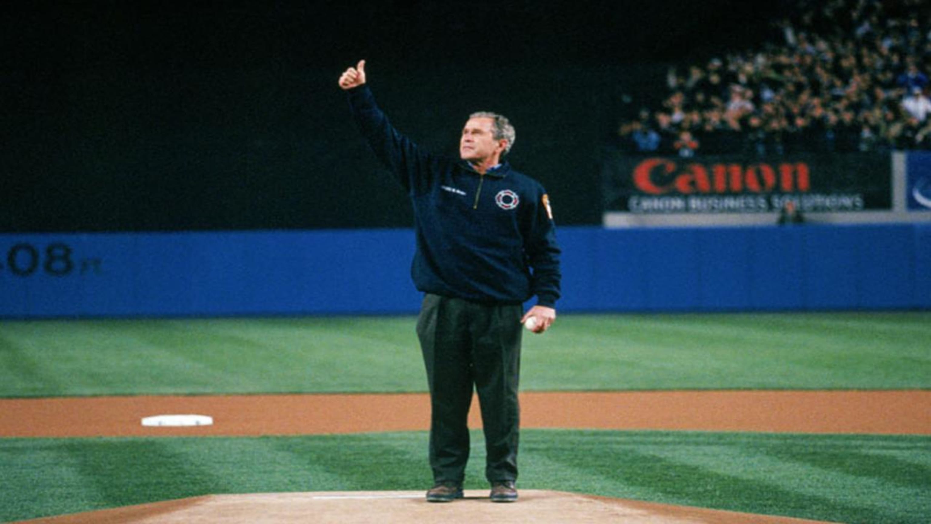 President Bush's first pitch