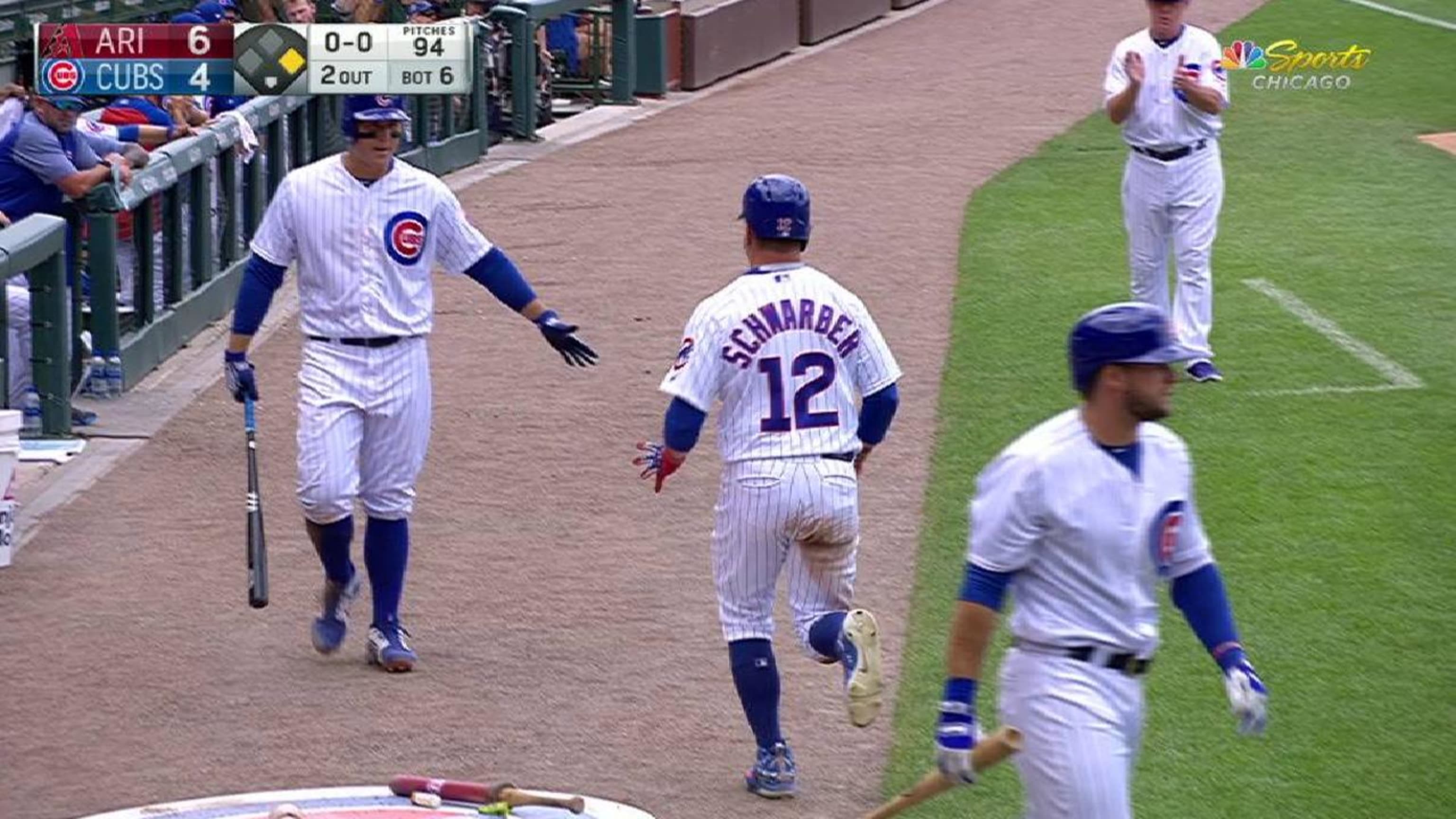 David Bote Anthony Rizzo Homer In Cubs W