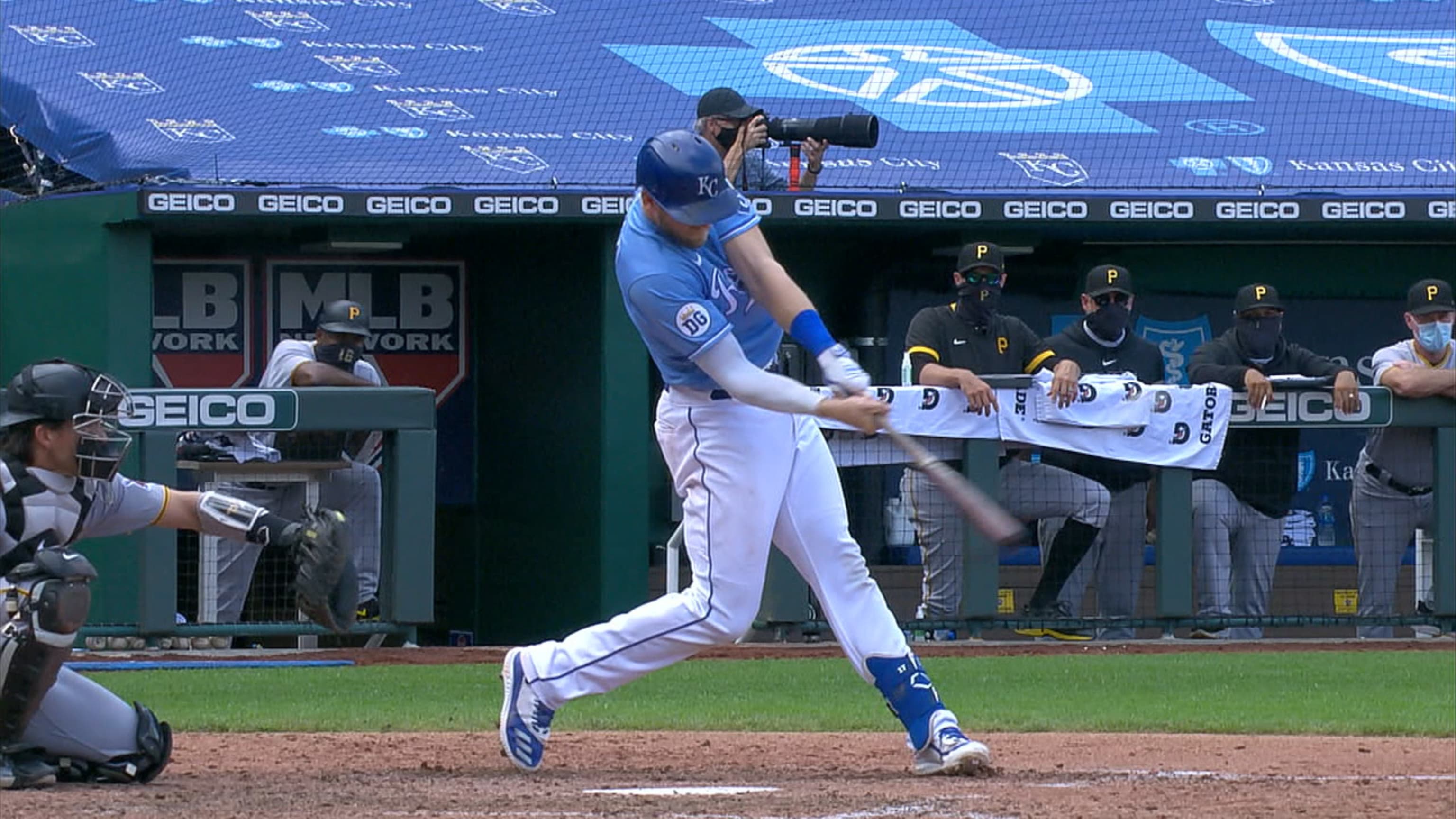 Hunter Dozier's solo home run