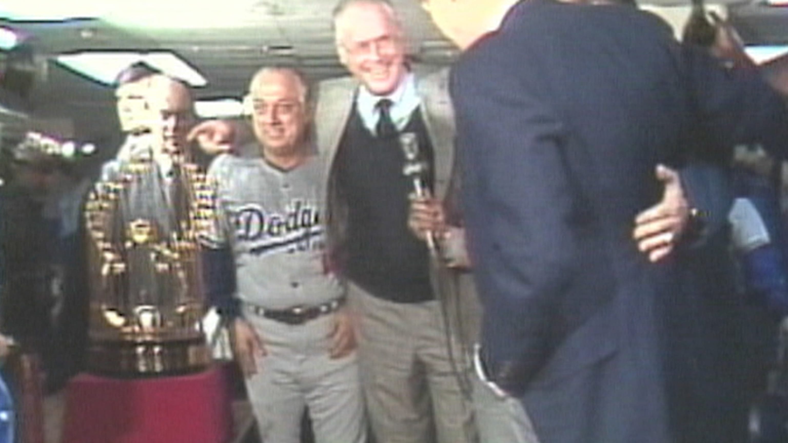 Lasorda after winning 1981 WS