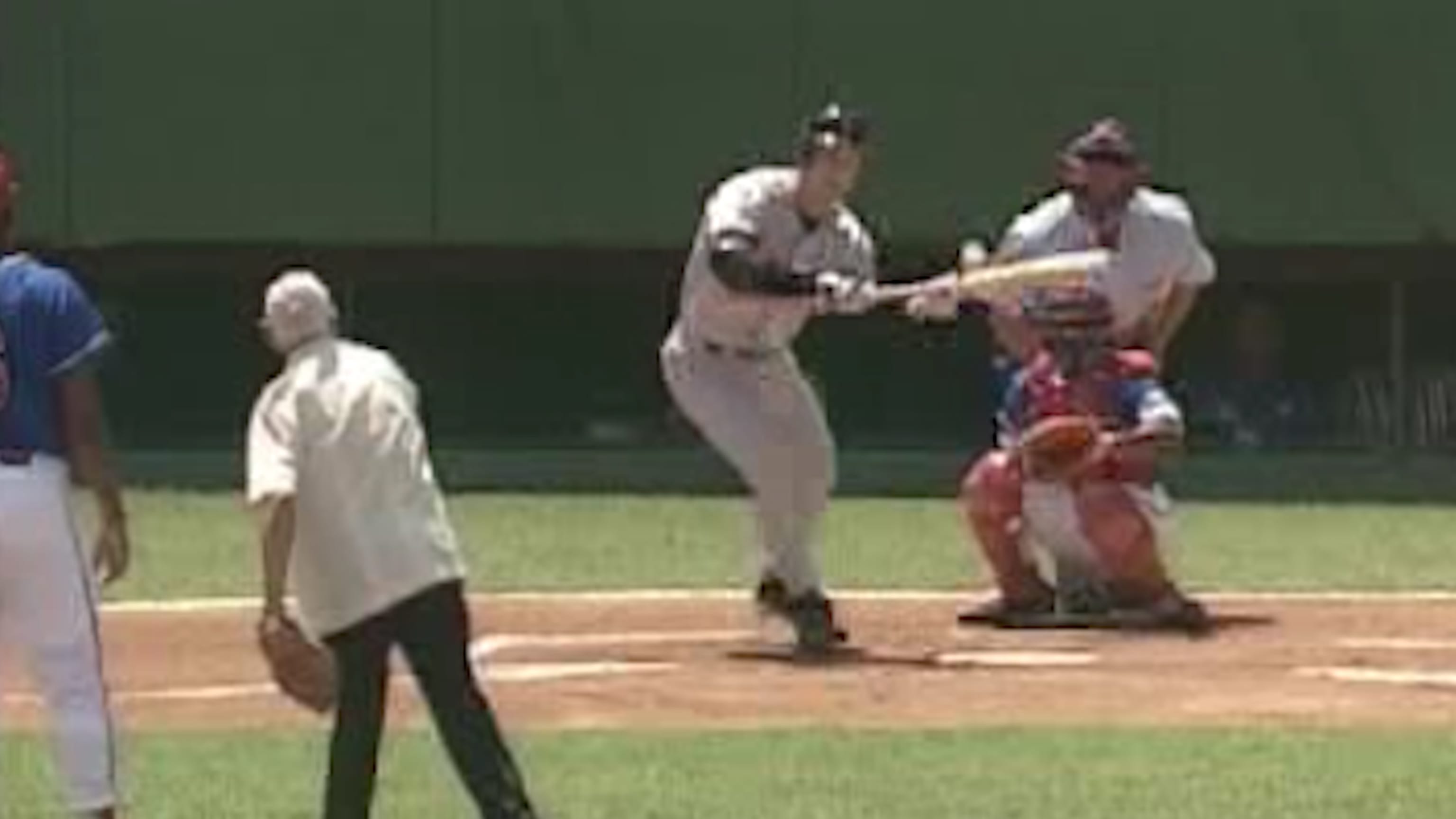 Conrad Marrero's first pitch