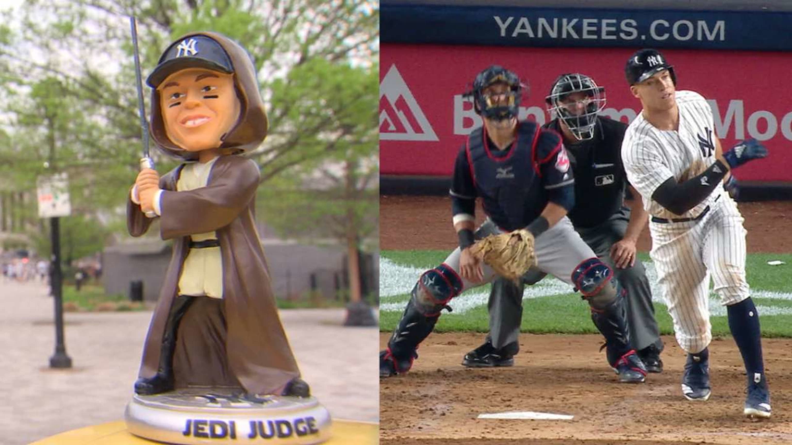 Judge homers on bobblehead night