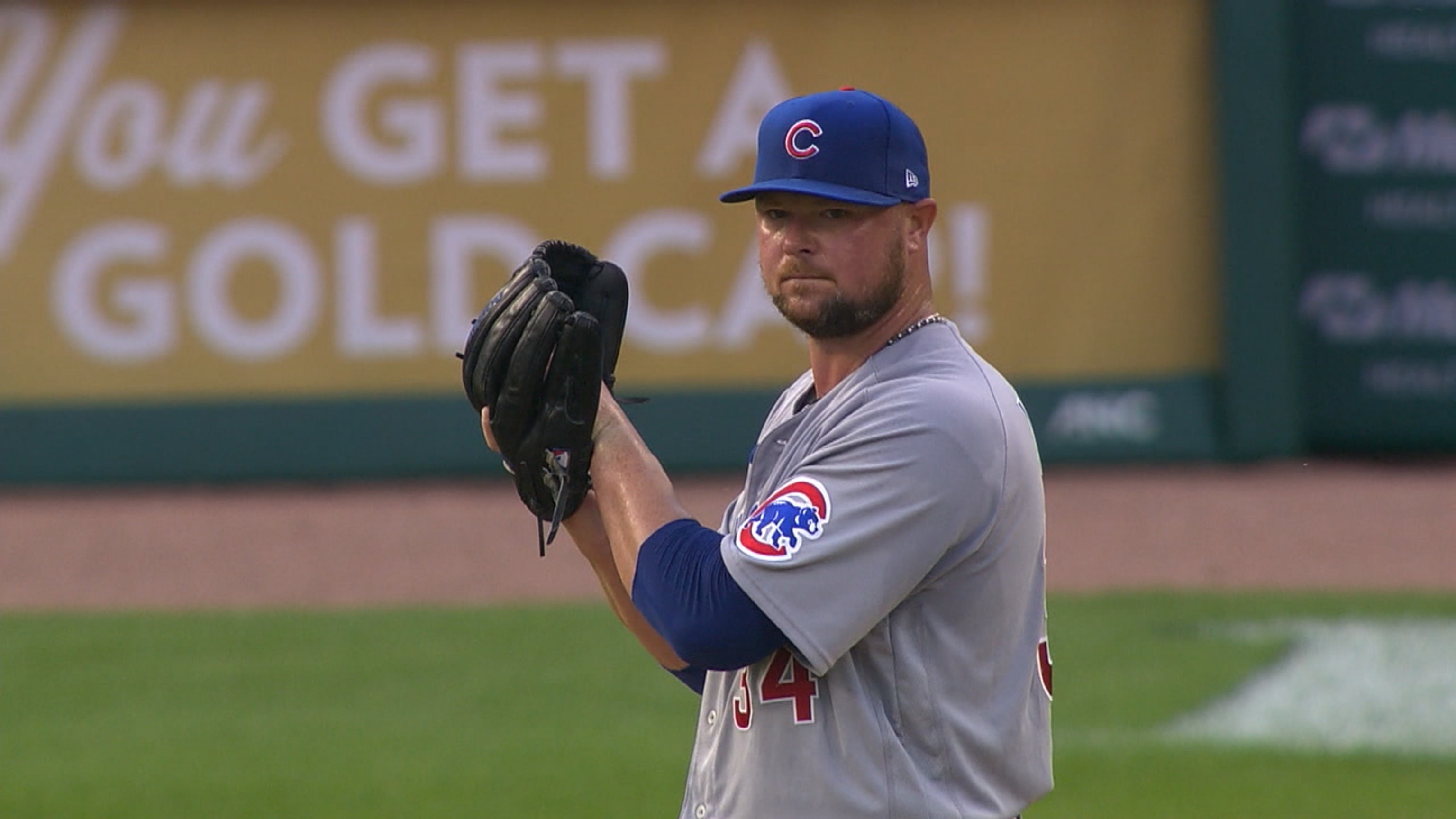 JON LESTER CHICAGO CUBS ACTION SIGNED 8x10