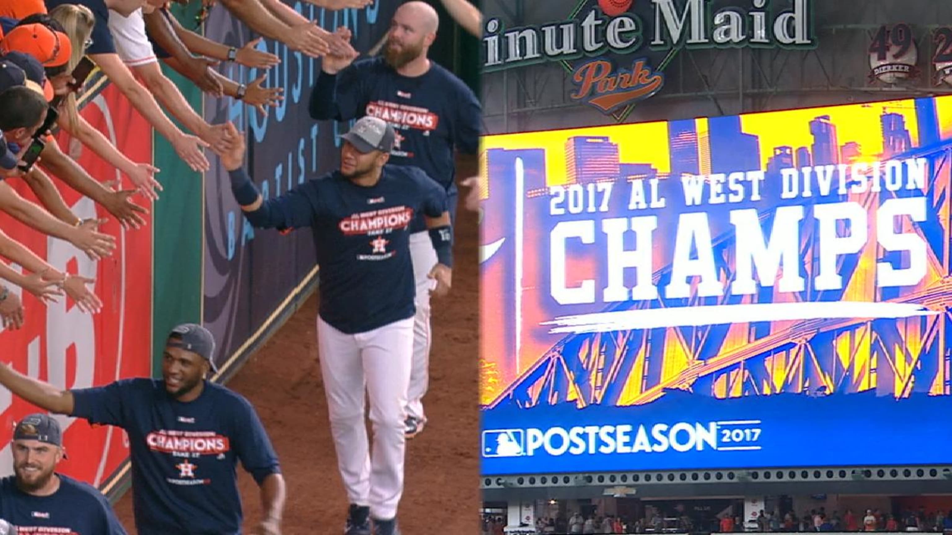 Houston Astros Winners Win Titles MLB AL West Division Champions