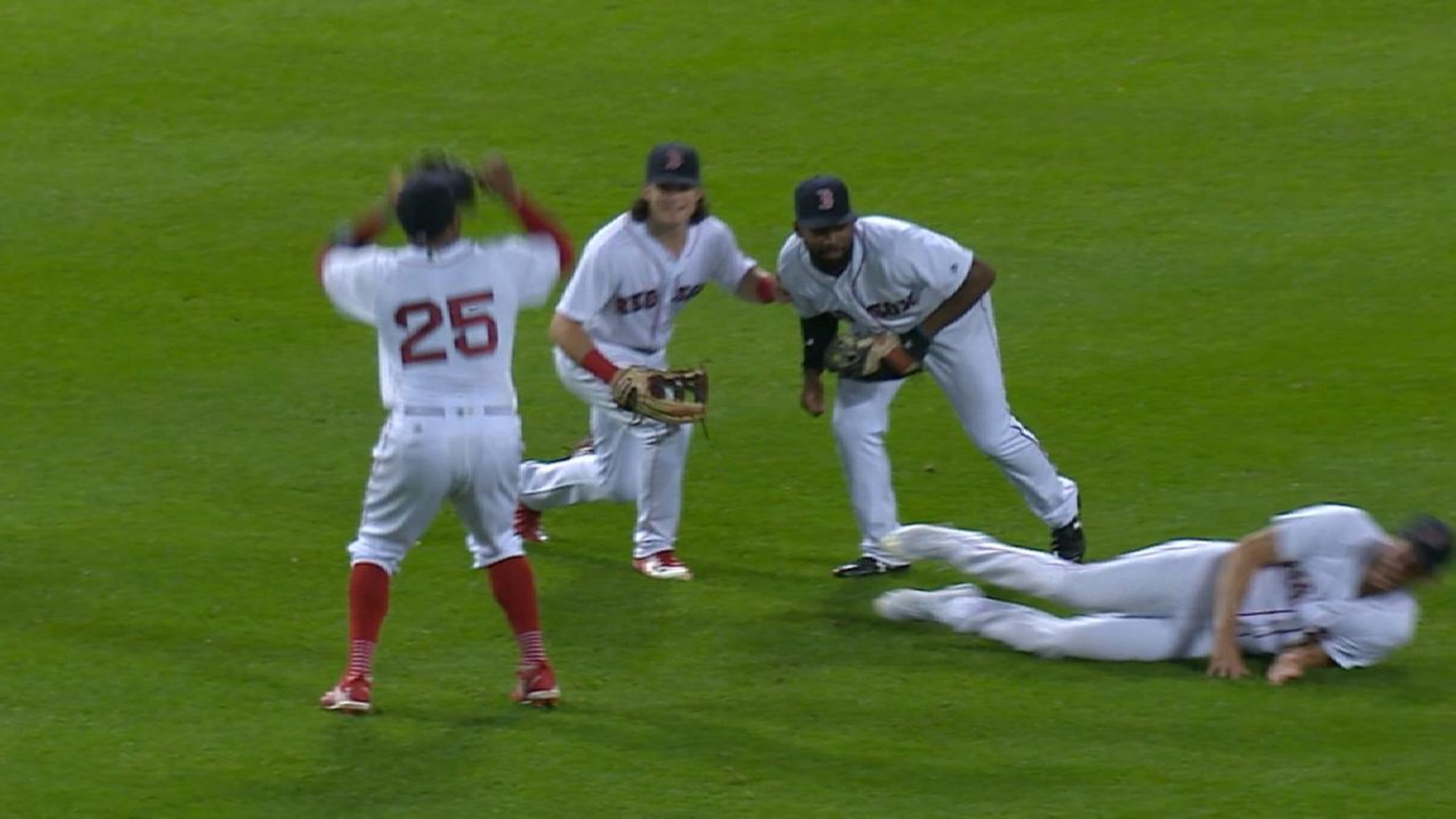 The Red Sox Outfield Celebration Dance Shirts Are Here