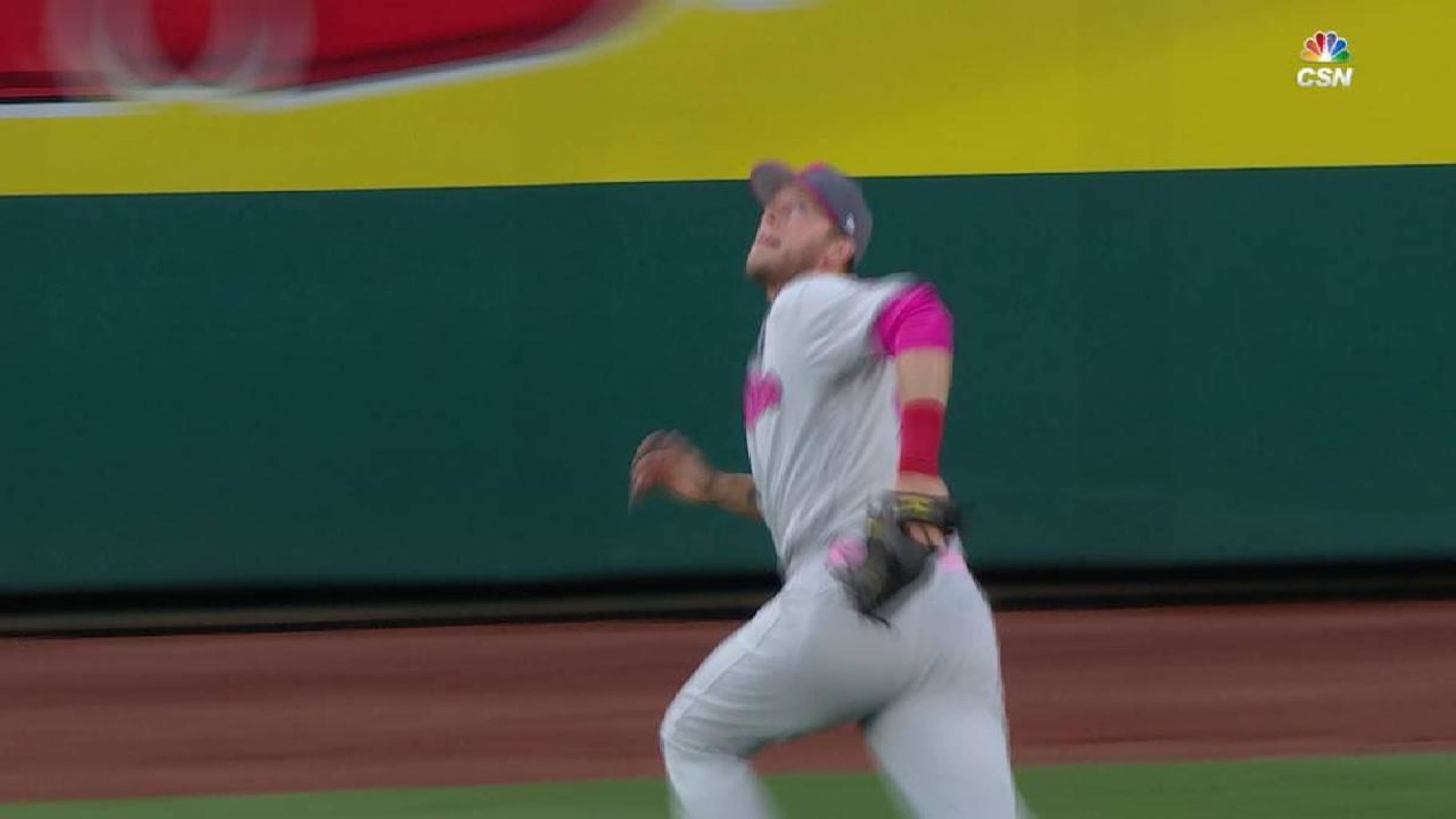 Saunders' catch at the track