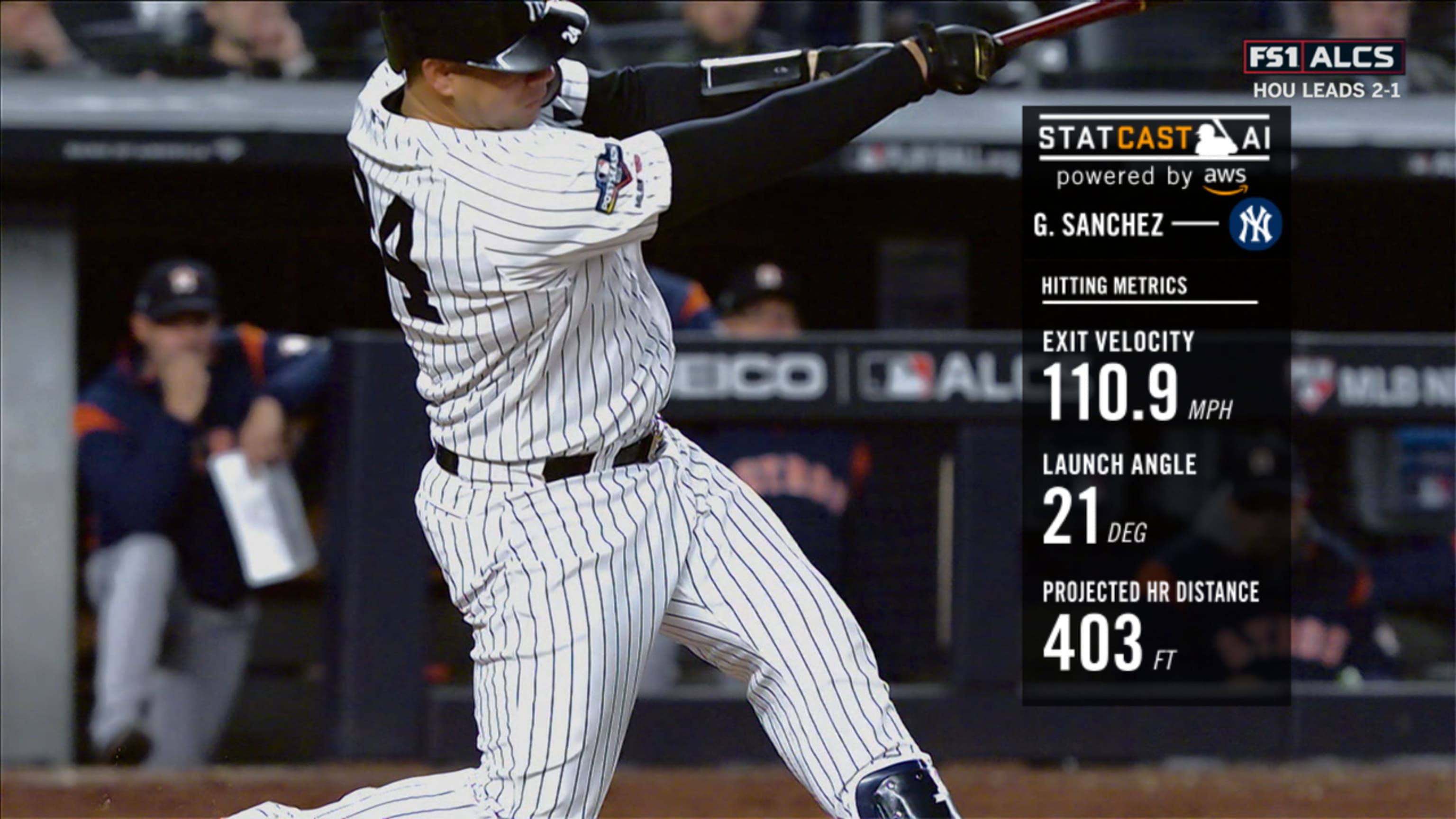 Statcast: Sánchez da HR a 110 mph