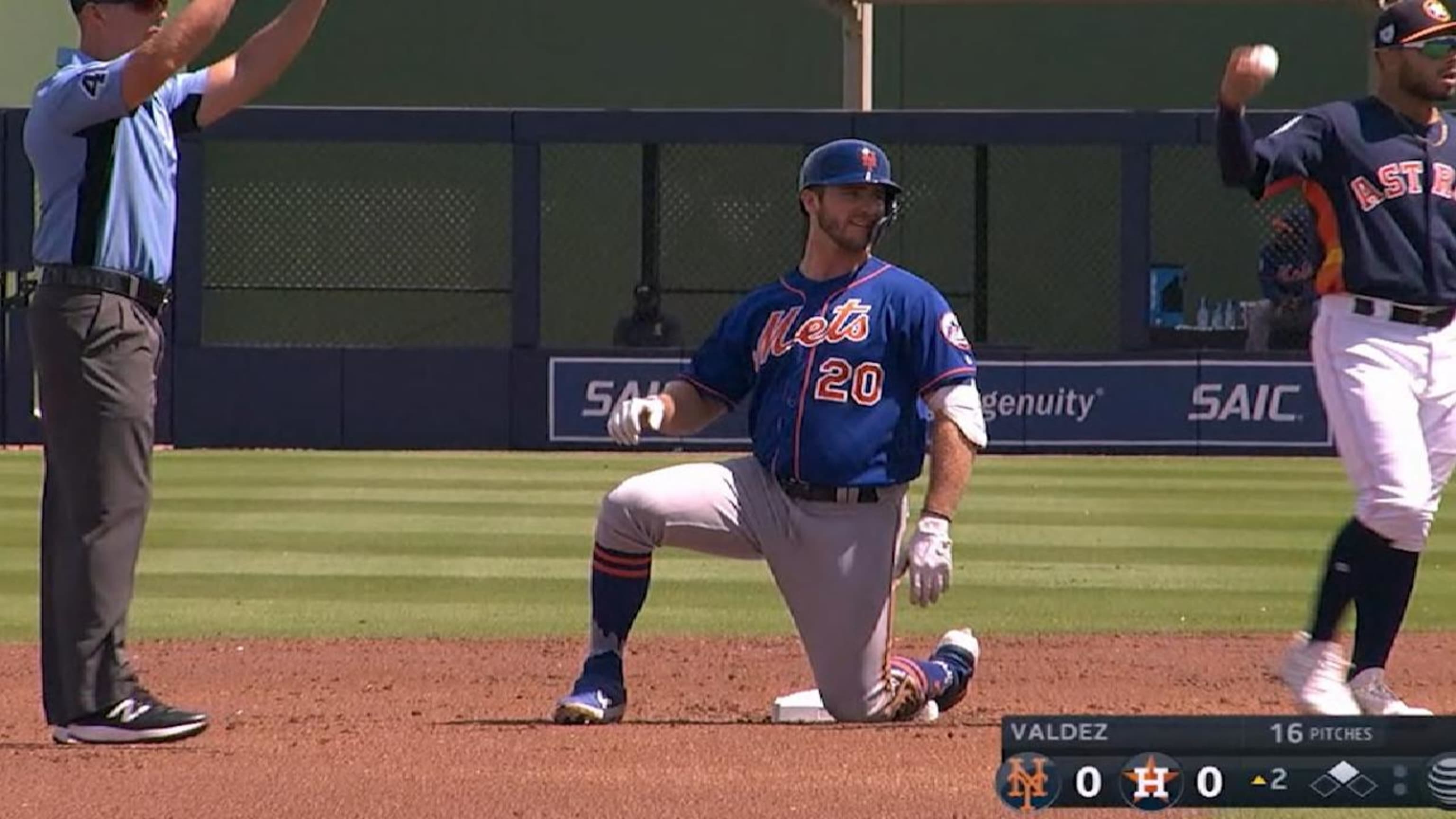Alonso's leadoff double