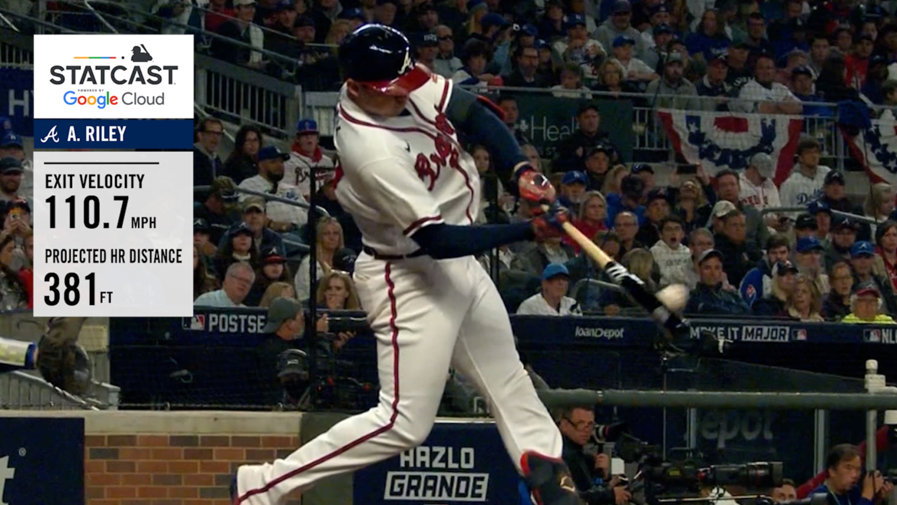 Riley suena HR de 381 pies
