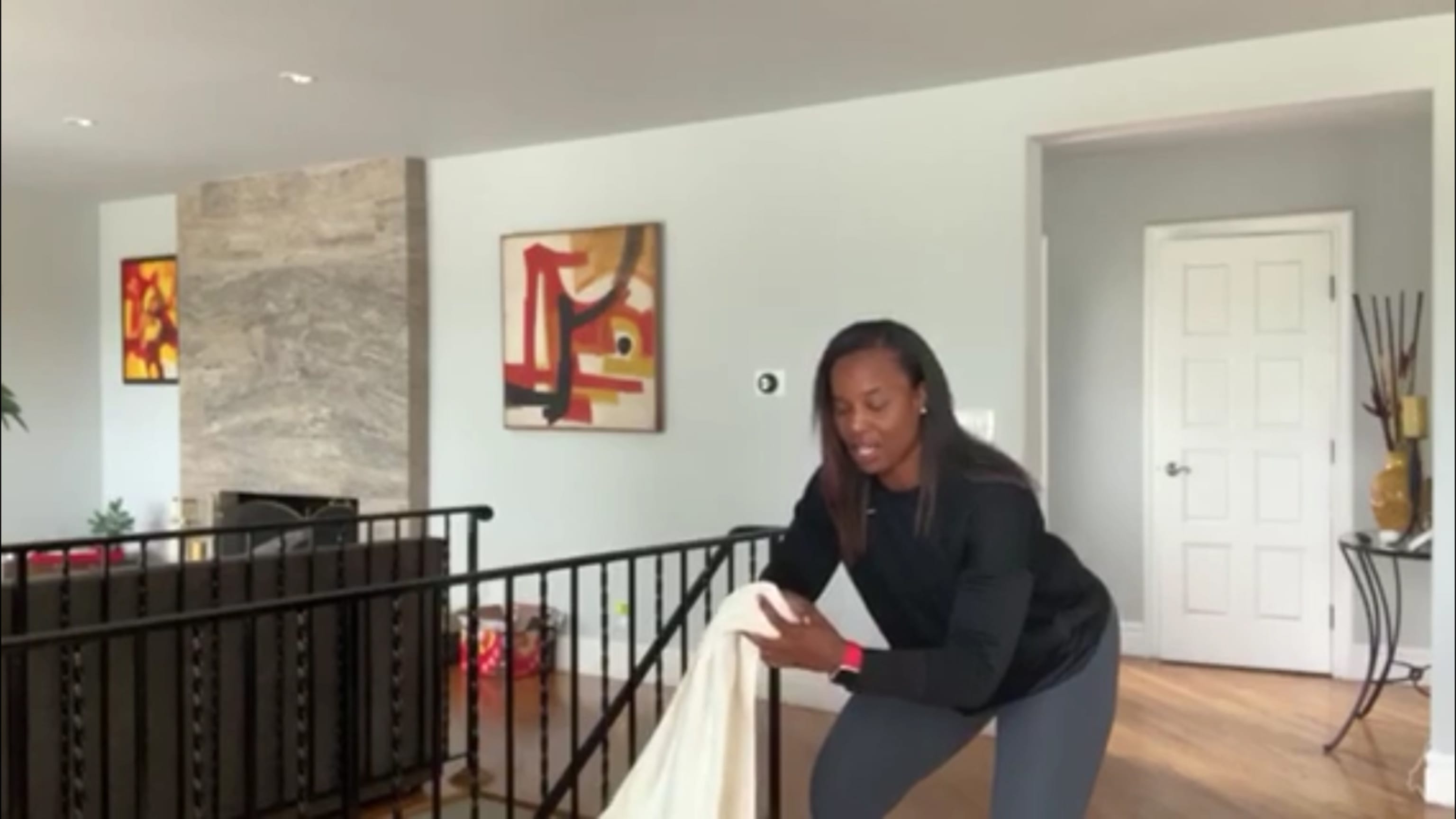 Watley shares fielding drills