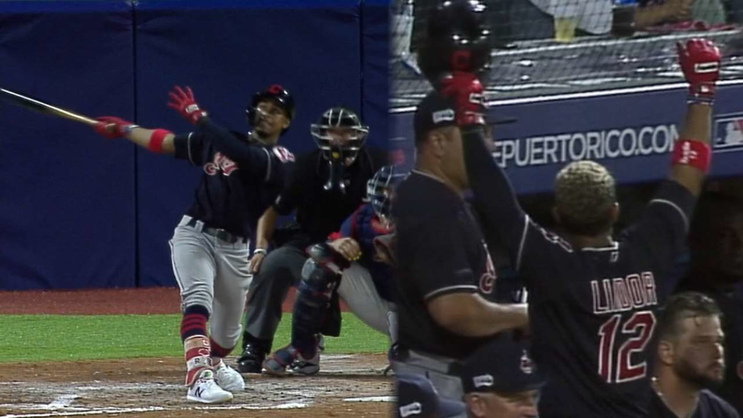 Francisco Lindor hits home run after Mom's surprise visit