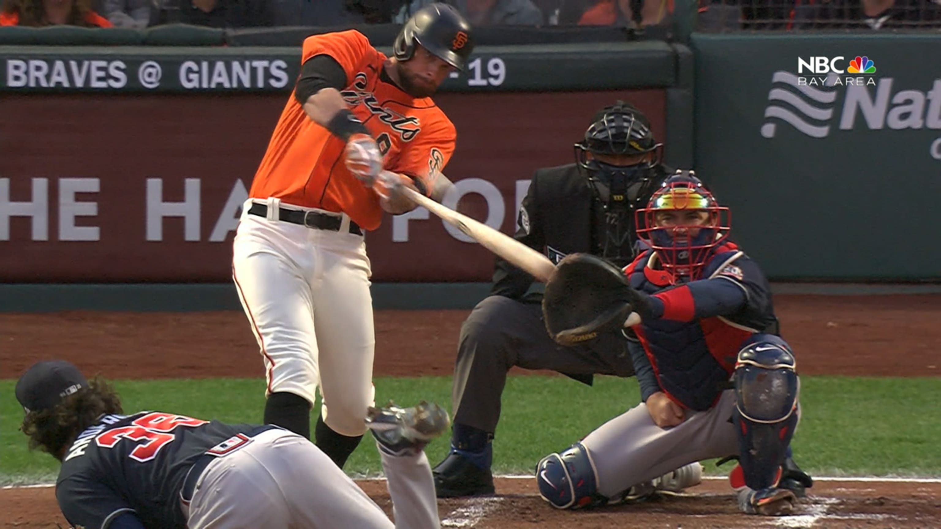 Stymied all night, SF Giants walked off by Braves in series opener
