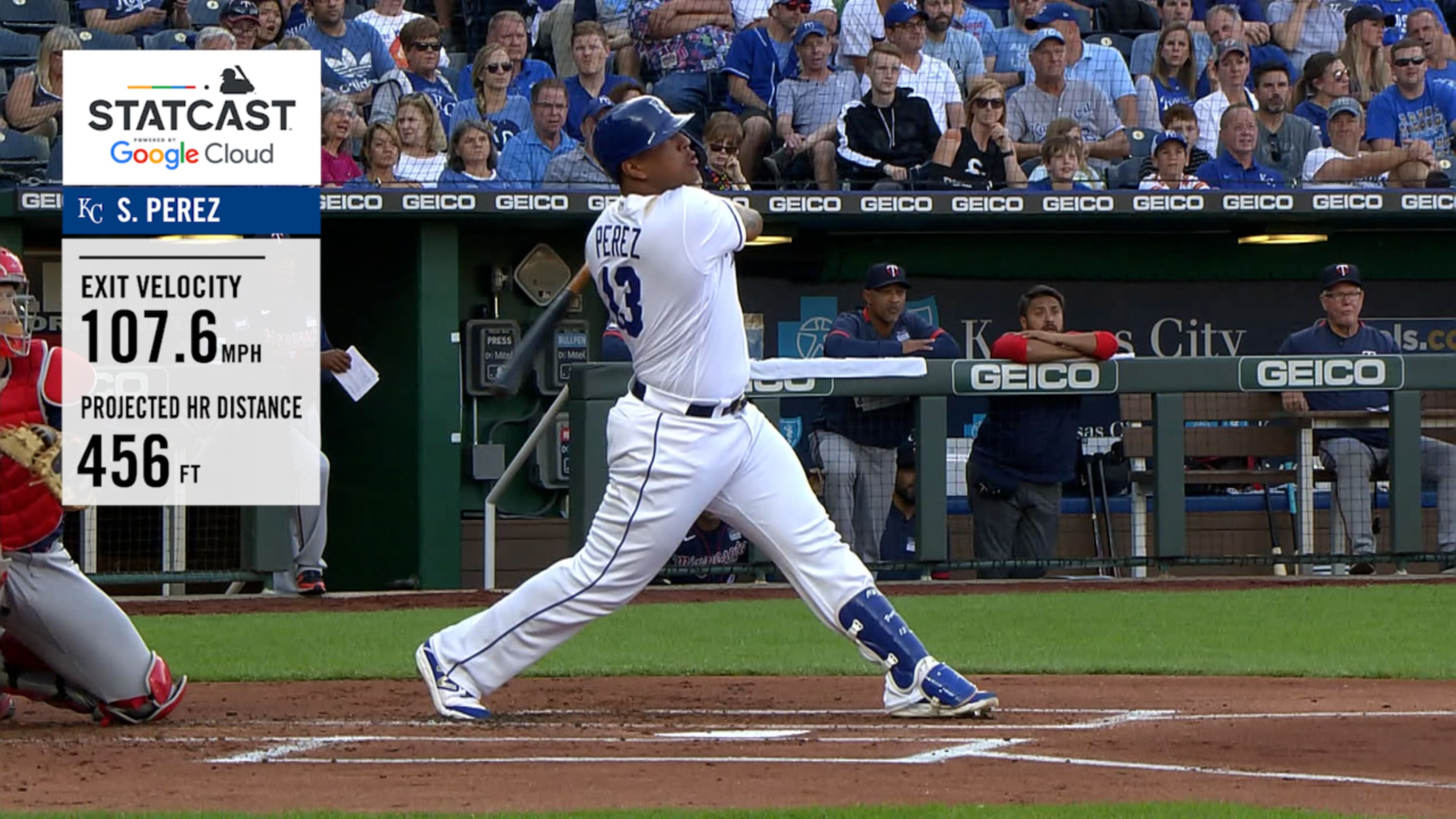 HR de 456 pies de Salvador Pérez 