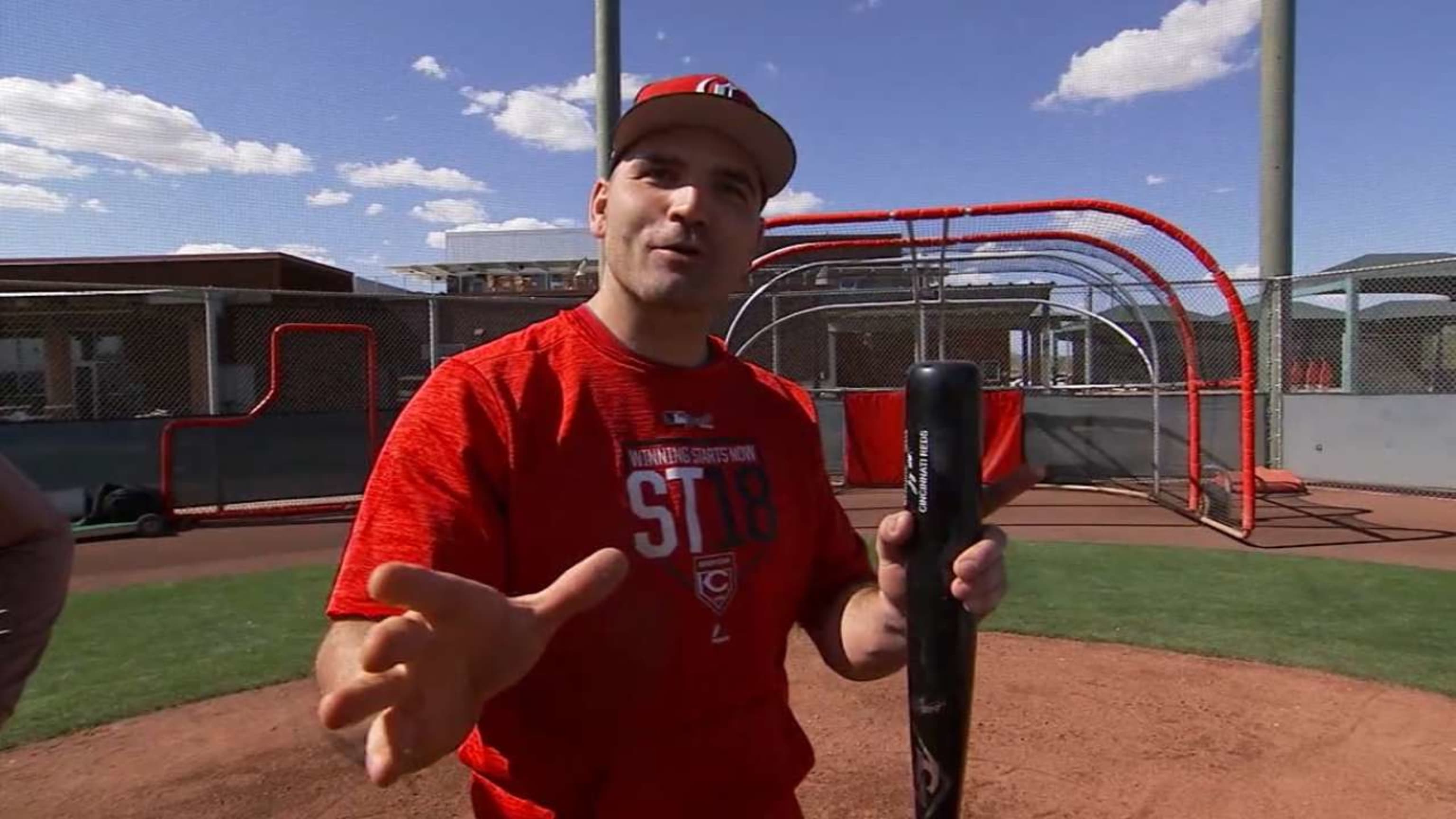 Joey Votto -- 1967 Throwback Jersey (Starting 1B: Went 1-for-3, BB