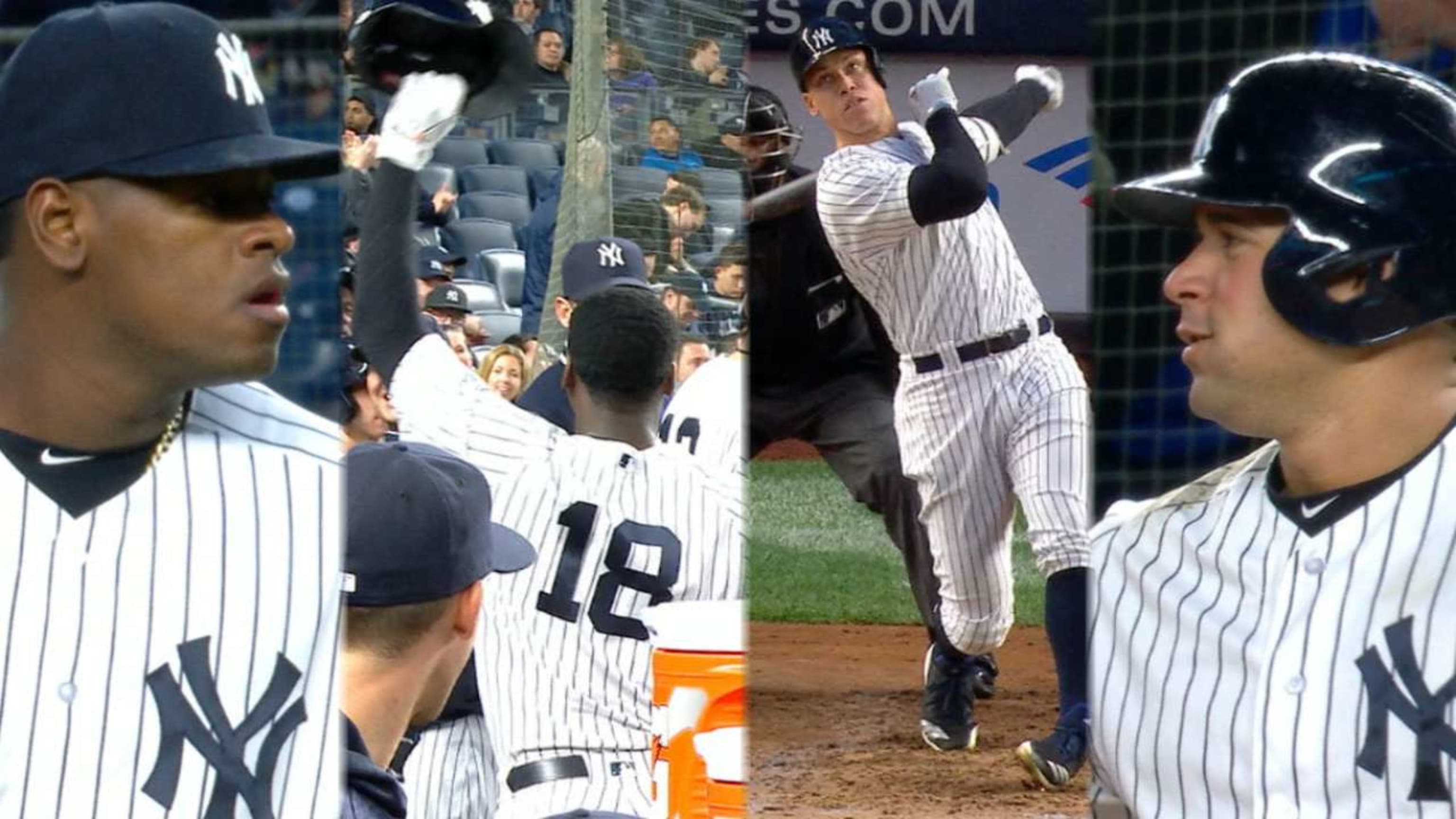 ESPN Stats & Info on X: Aaron Judge just hit his 60th HR this season.  Doing so in 147 team games, Judge became the fastest Yankee to hit 60 HR in  a