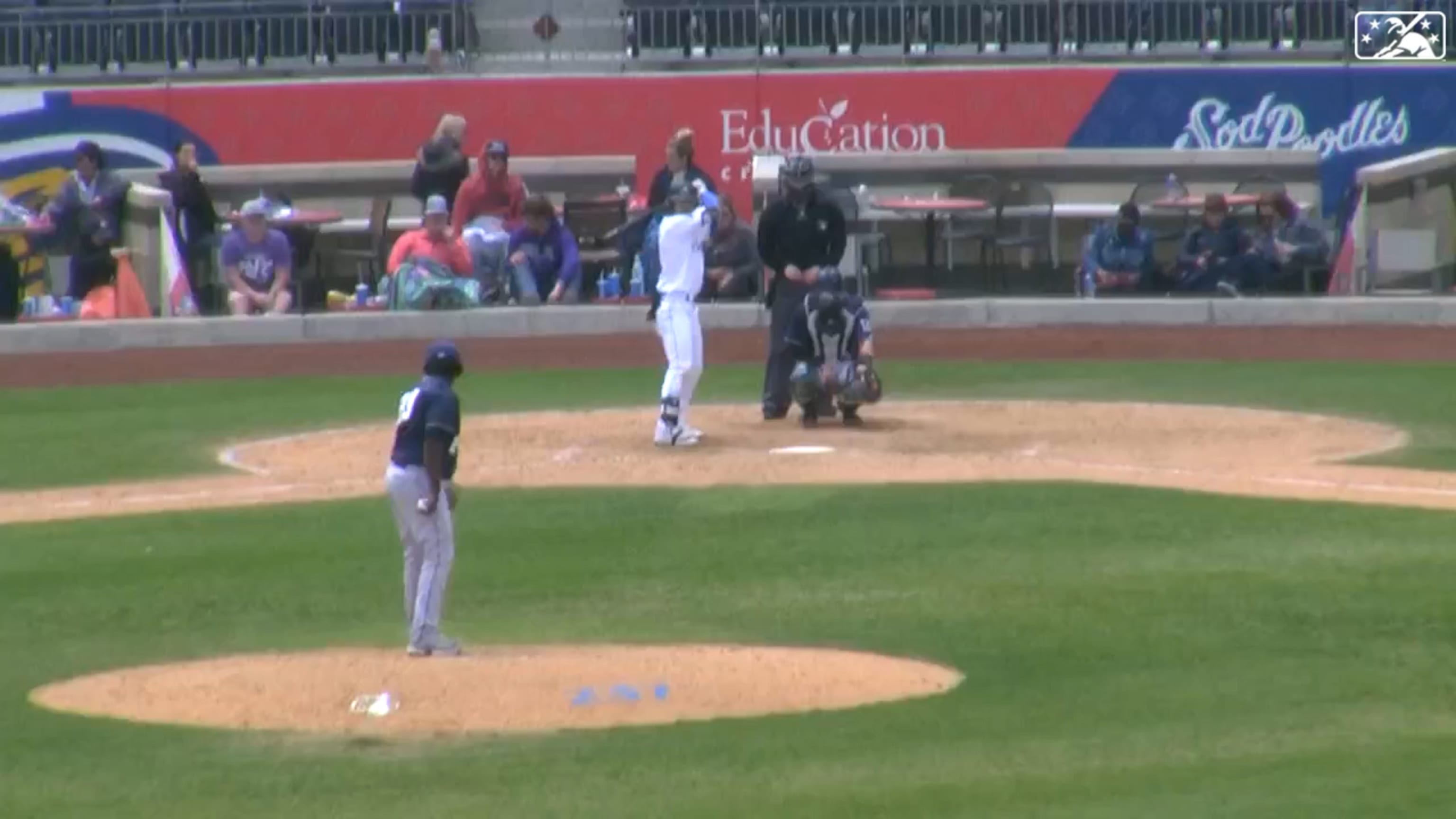 Corbin Carroll collects a triple