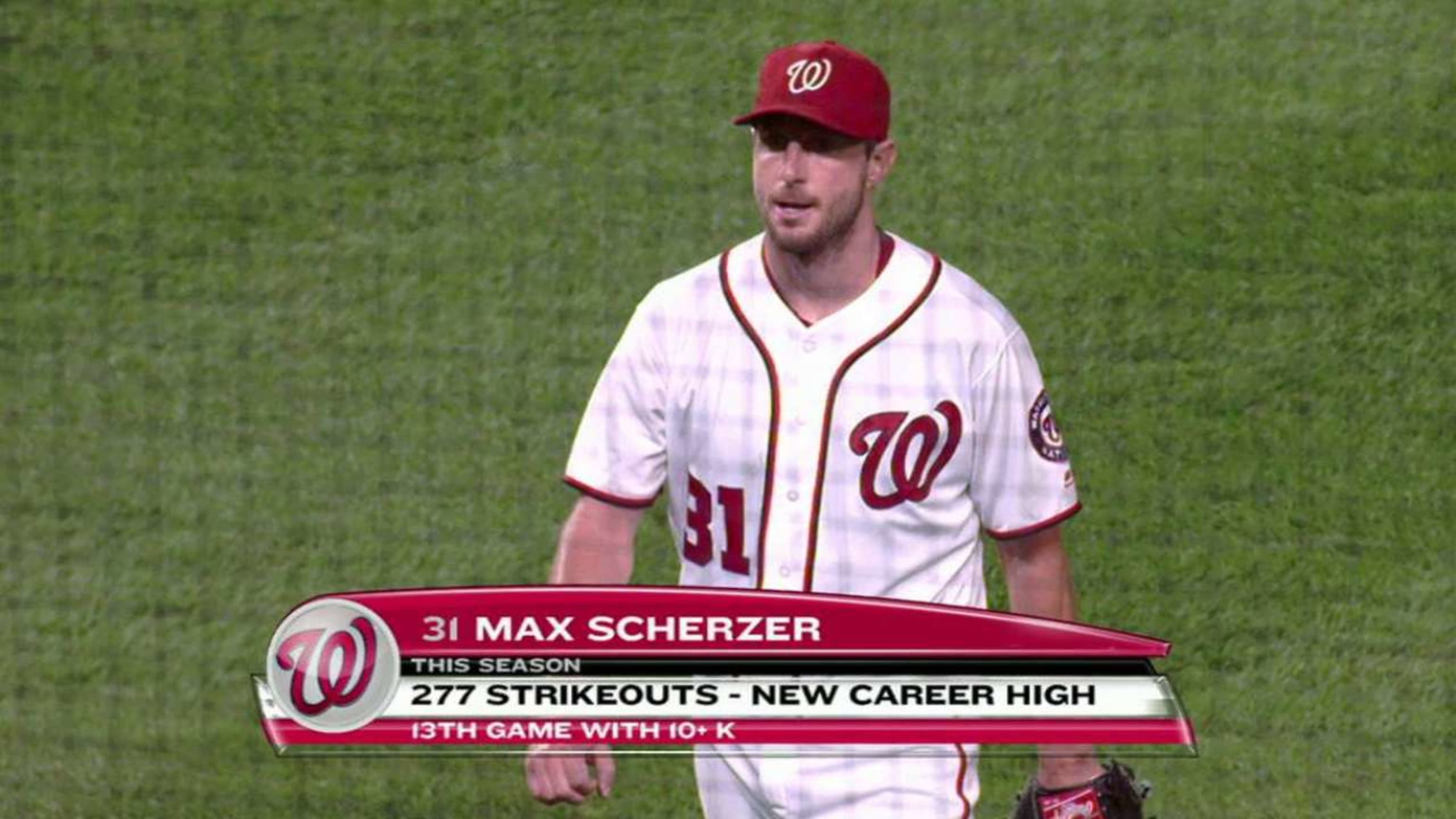 Max Scherzer ties MLB strikeout record as Nationals' momentum builds, Washington Nationals