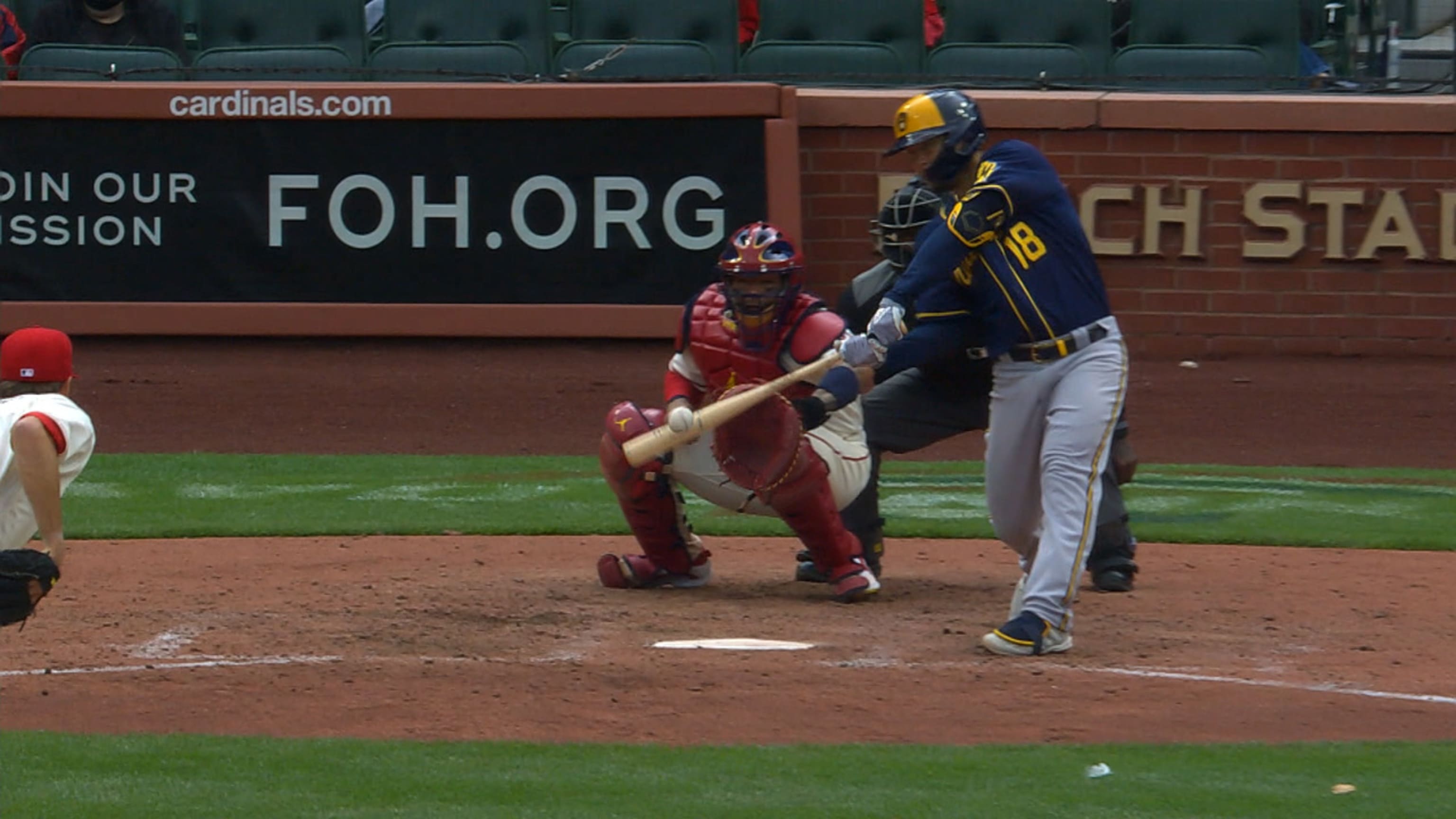 Keston Hiura's three-run homer