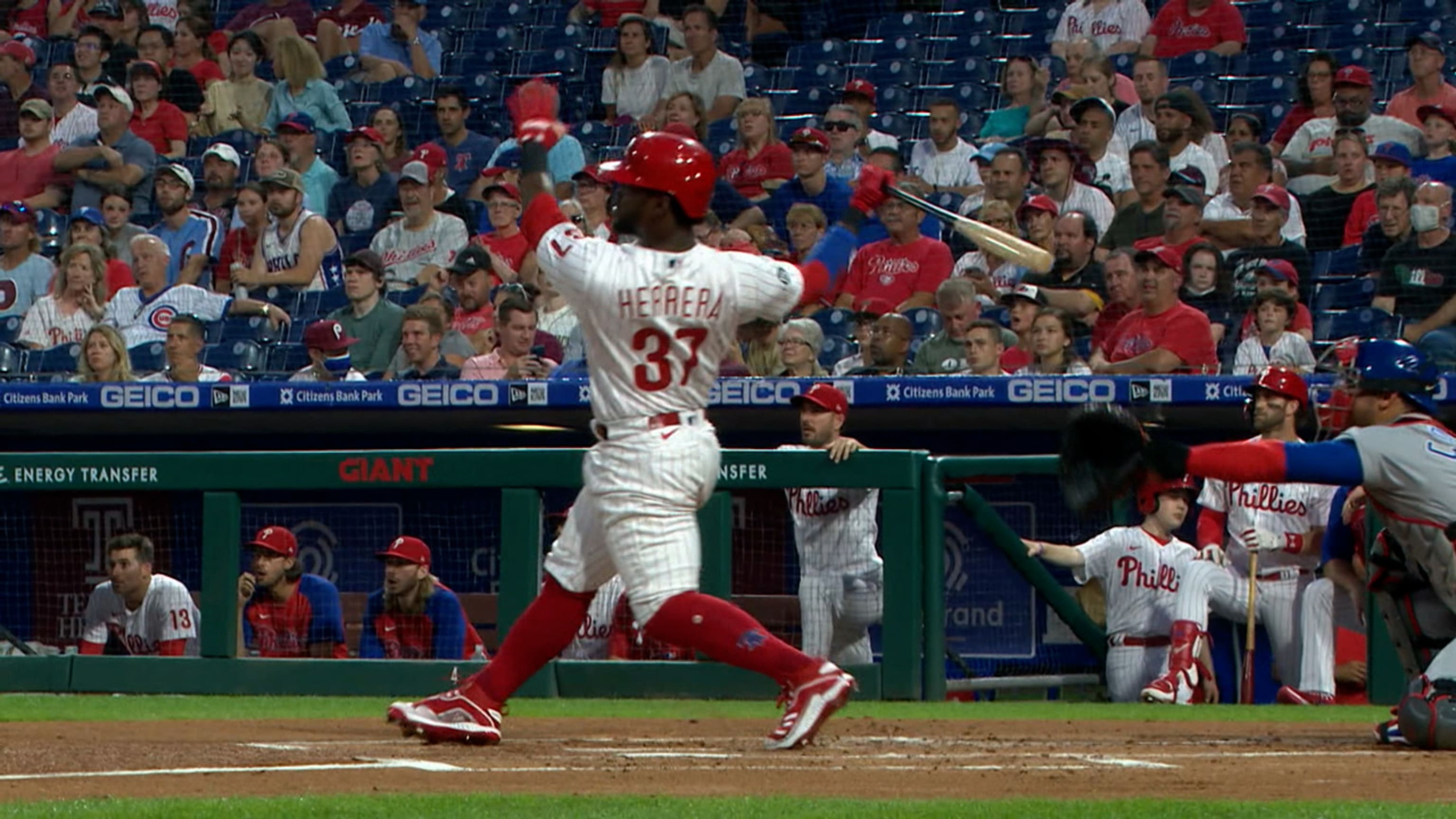 LOS ANGELES, CA - MAY 28: Philadelphia Phillies Center field Odubel Herrera  (37) looks on during a MLB game between the Philadelphia Phillies and the Los  Angeles Dodgers on Memorial Day, May