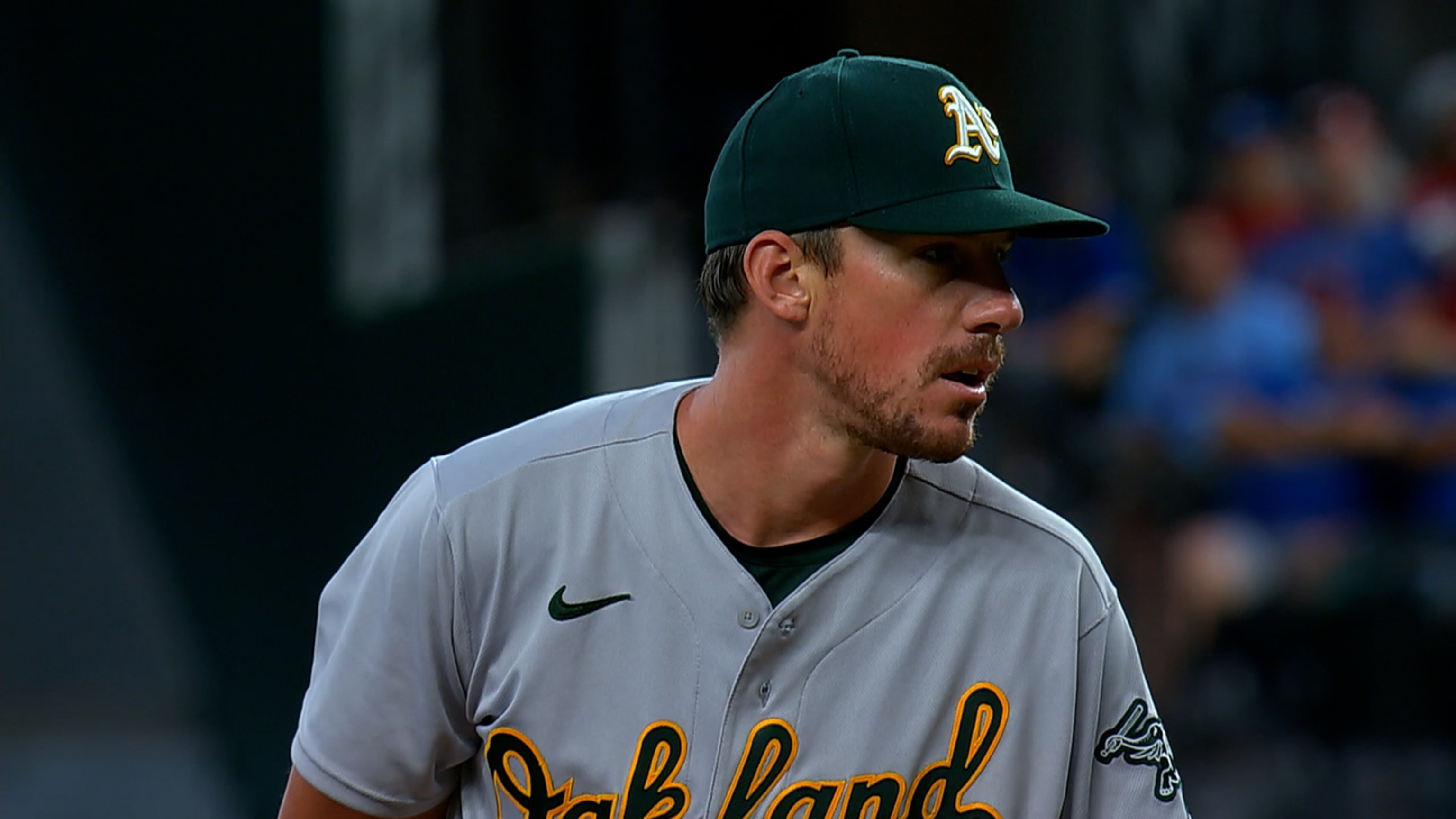 Chris Bassitt 2021 . Chris Bassitt Pitches 7 Strong Innings In A S Win Over Rangers