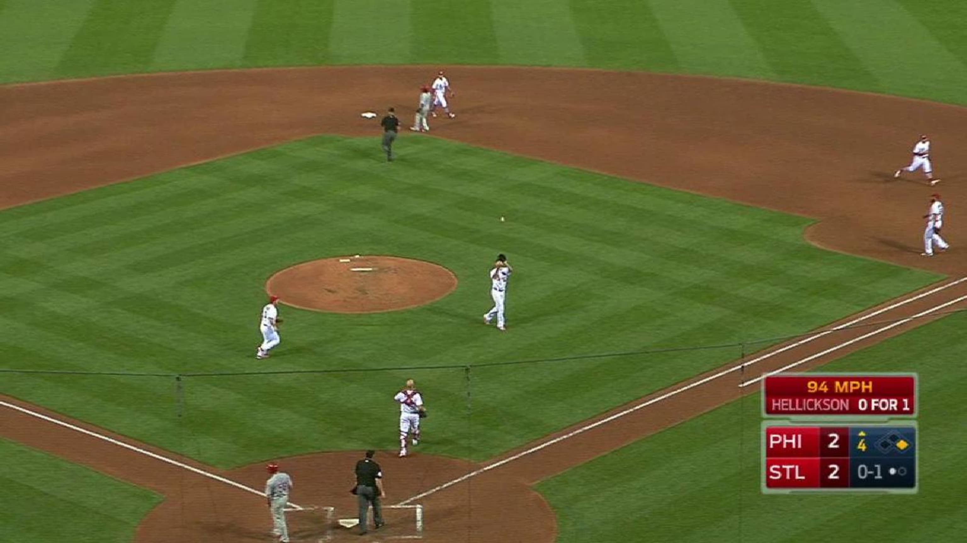Wacha starts a double play