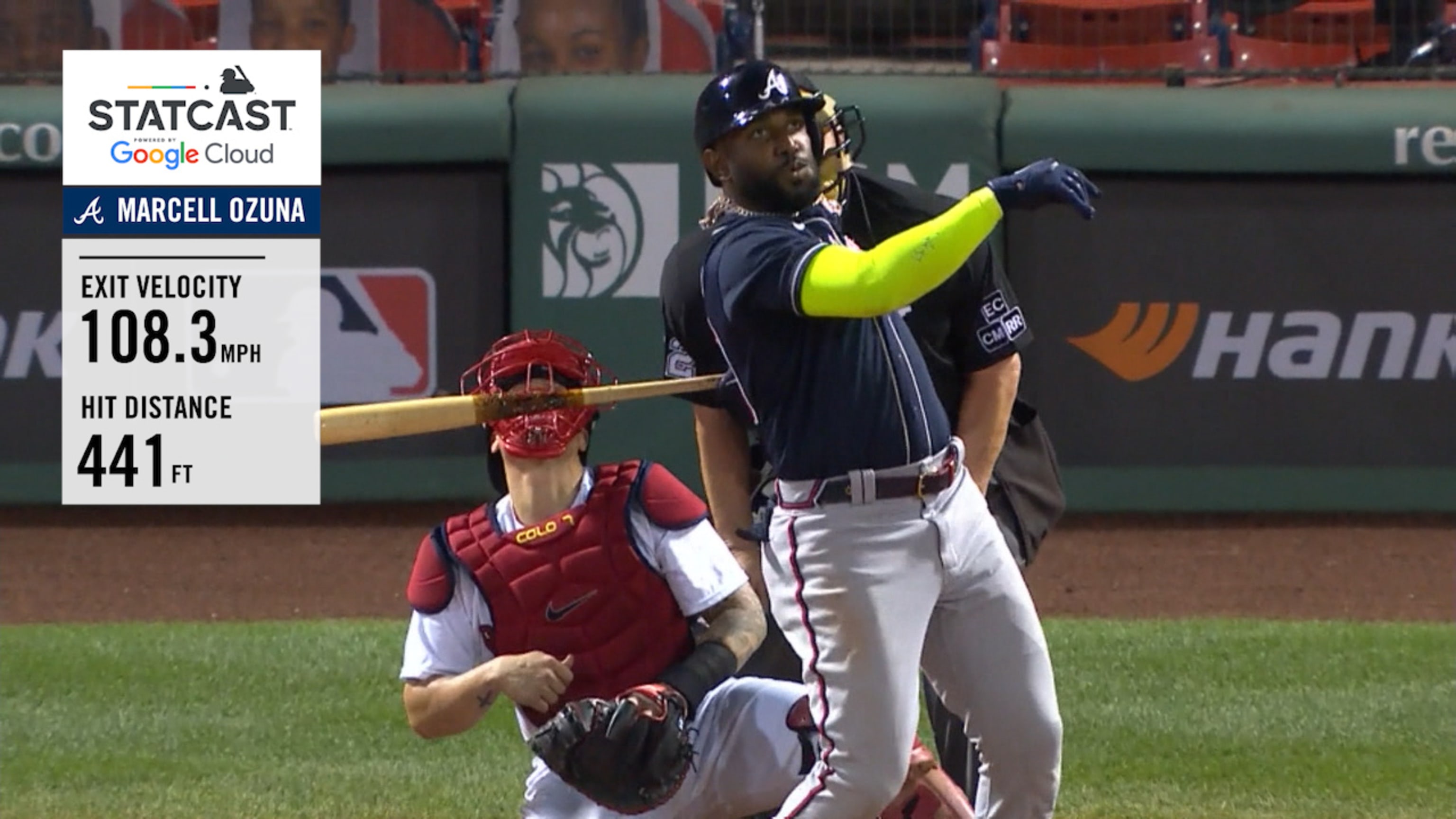 Ozuna en tres largos jonrones