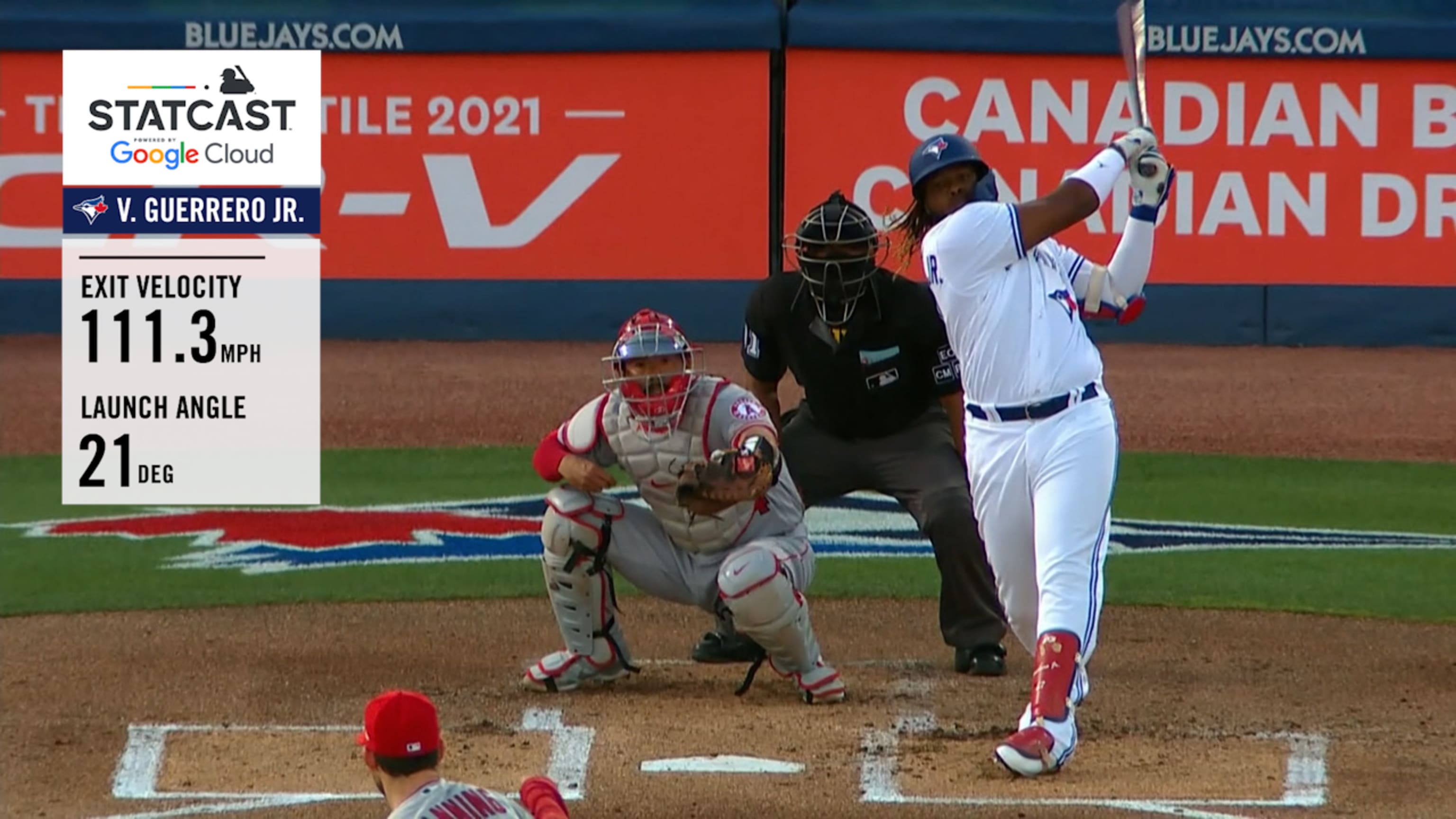 Guerrero Jr. con HR a 111.3 mph