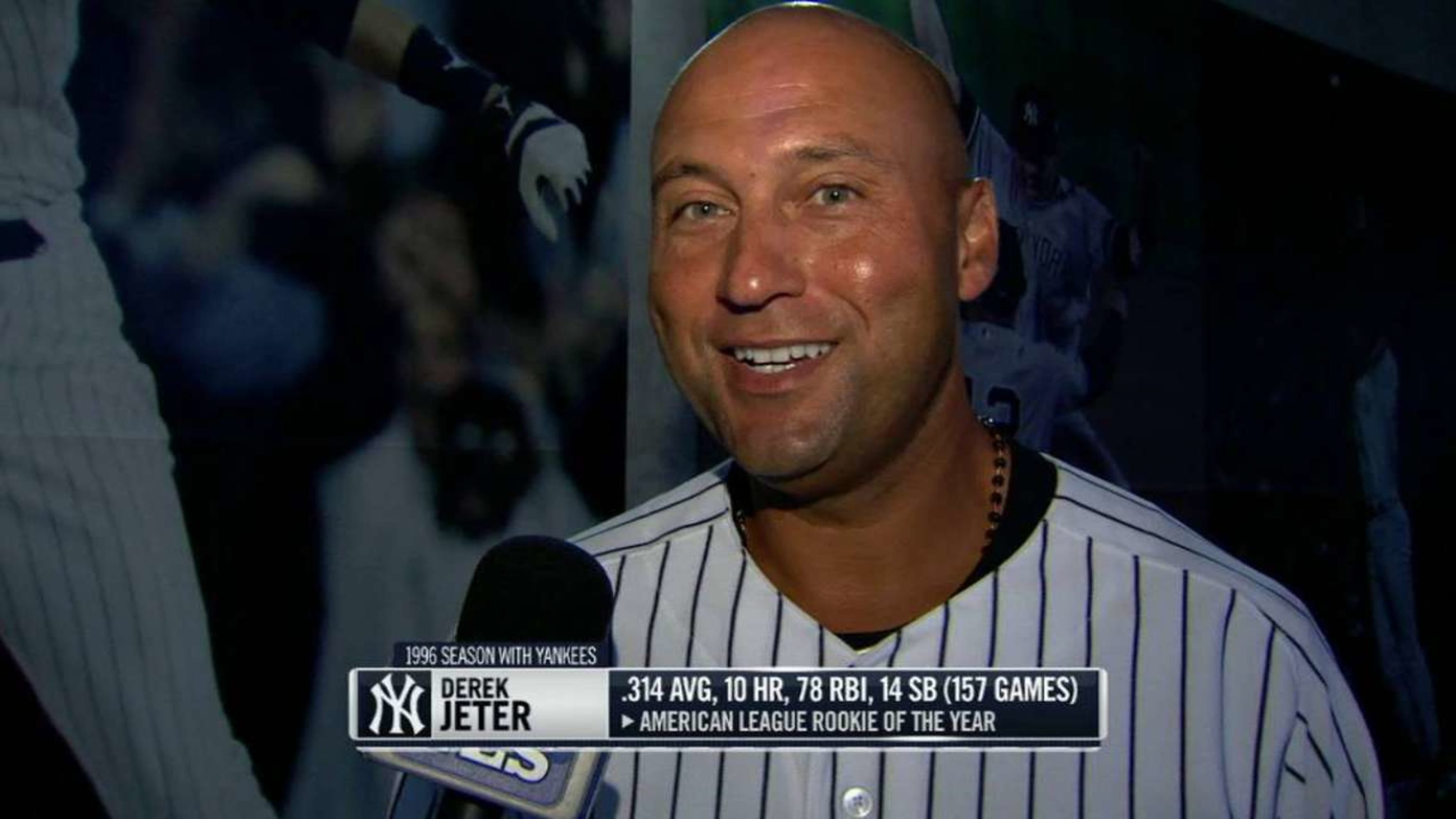 Derek Jeter's first World Series introduction in 1996 