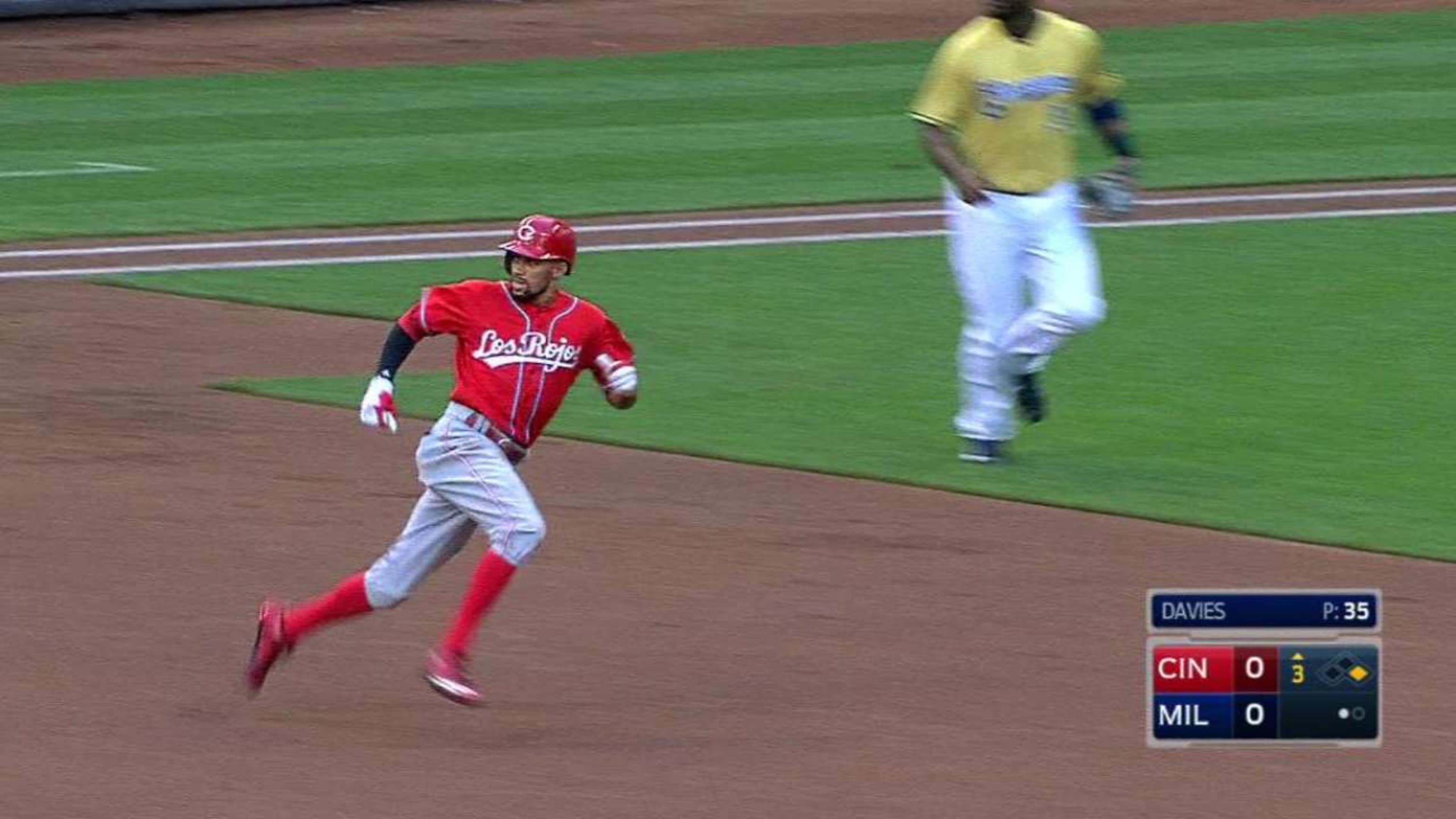 Billy Hamilton's sprint to 1B may be record; even better, he's hitting 
