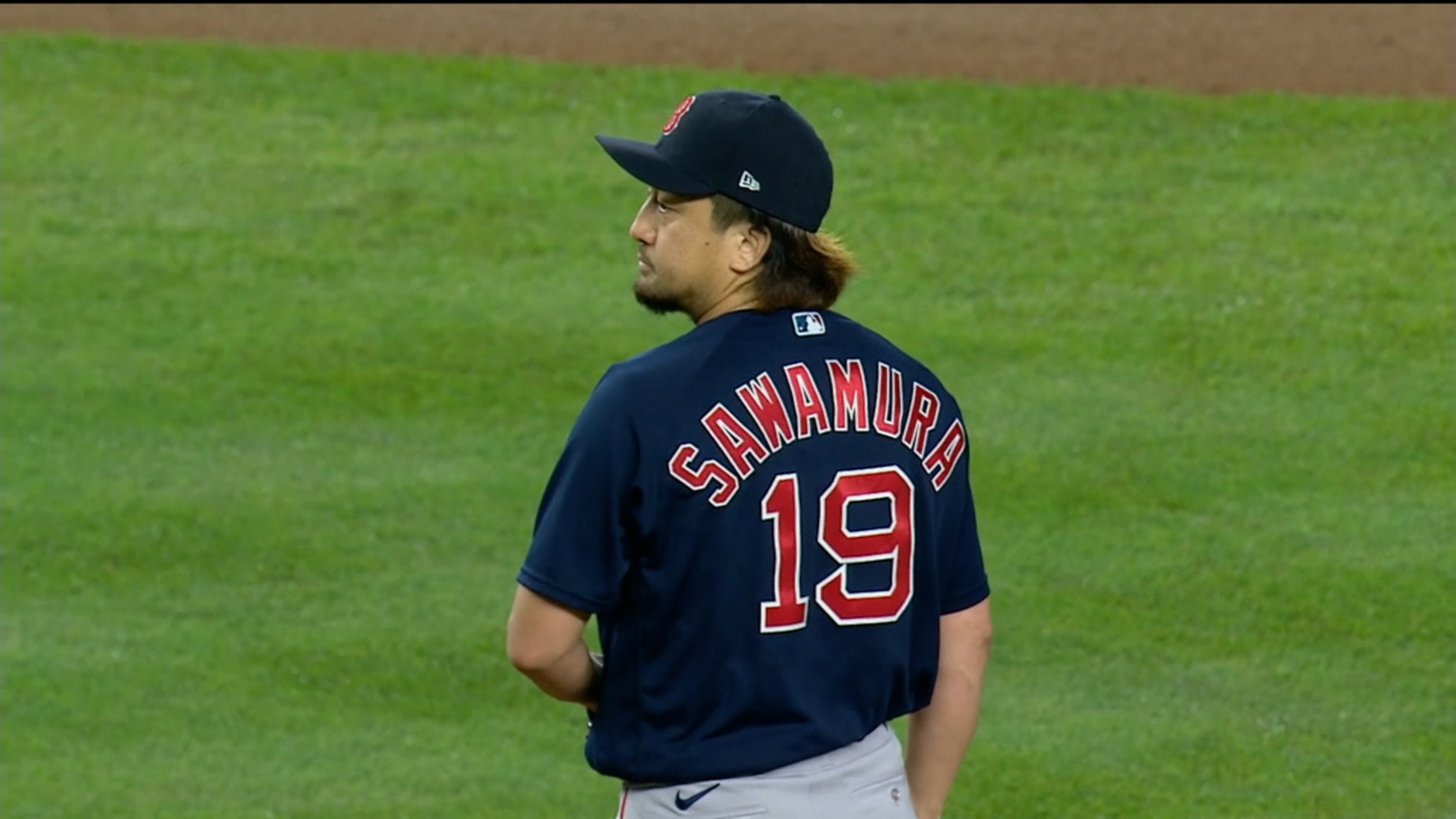 Hirokazu Sawamura #19 May 29, 2021 Miami Marlins at Boston Red Sox