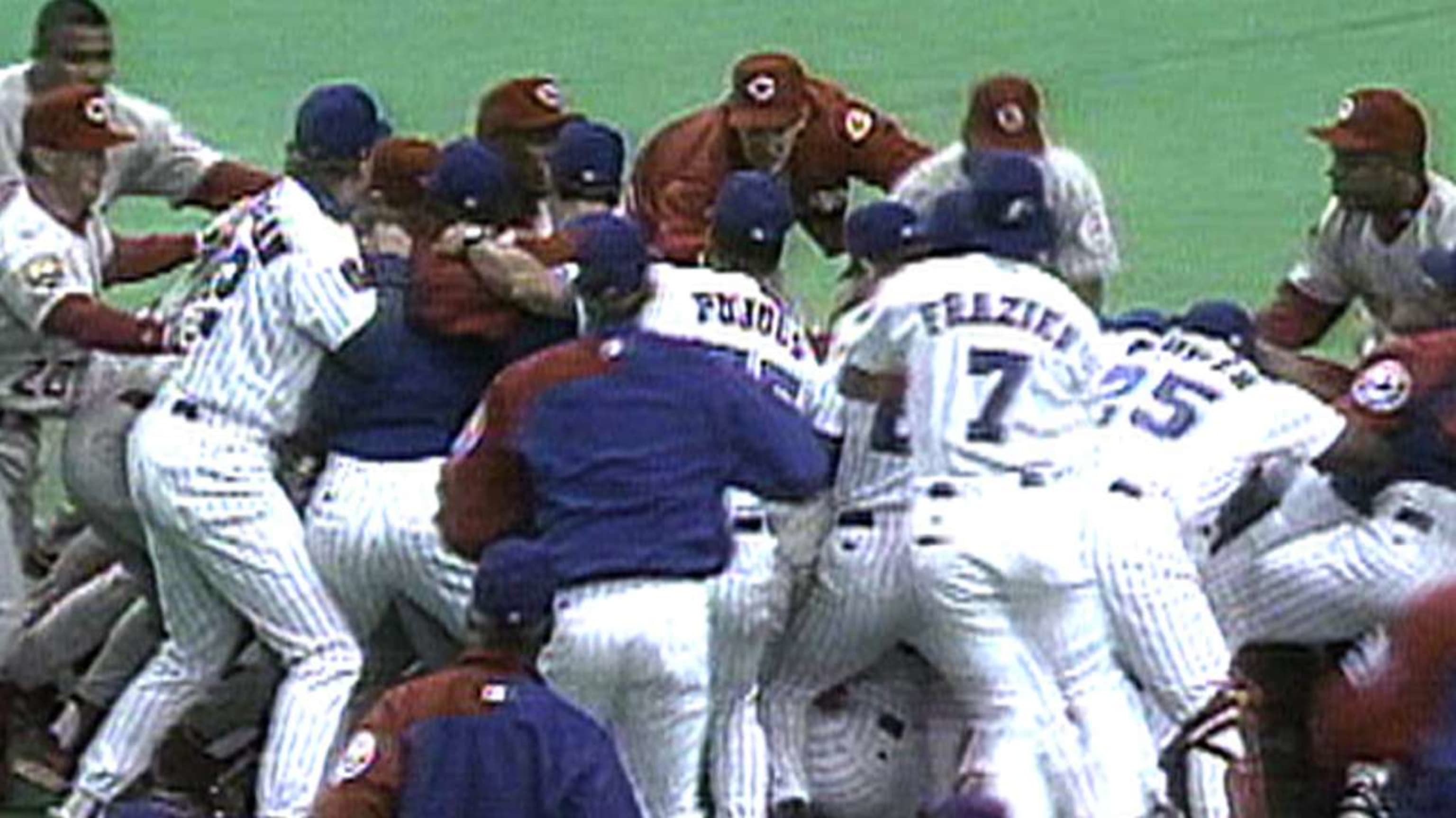 Pedro hits Sanders, starts melee