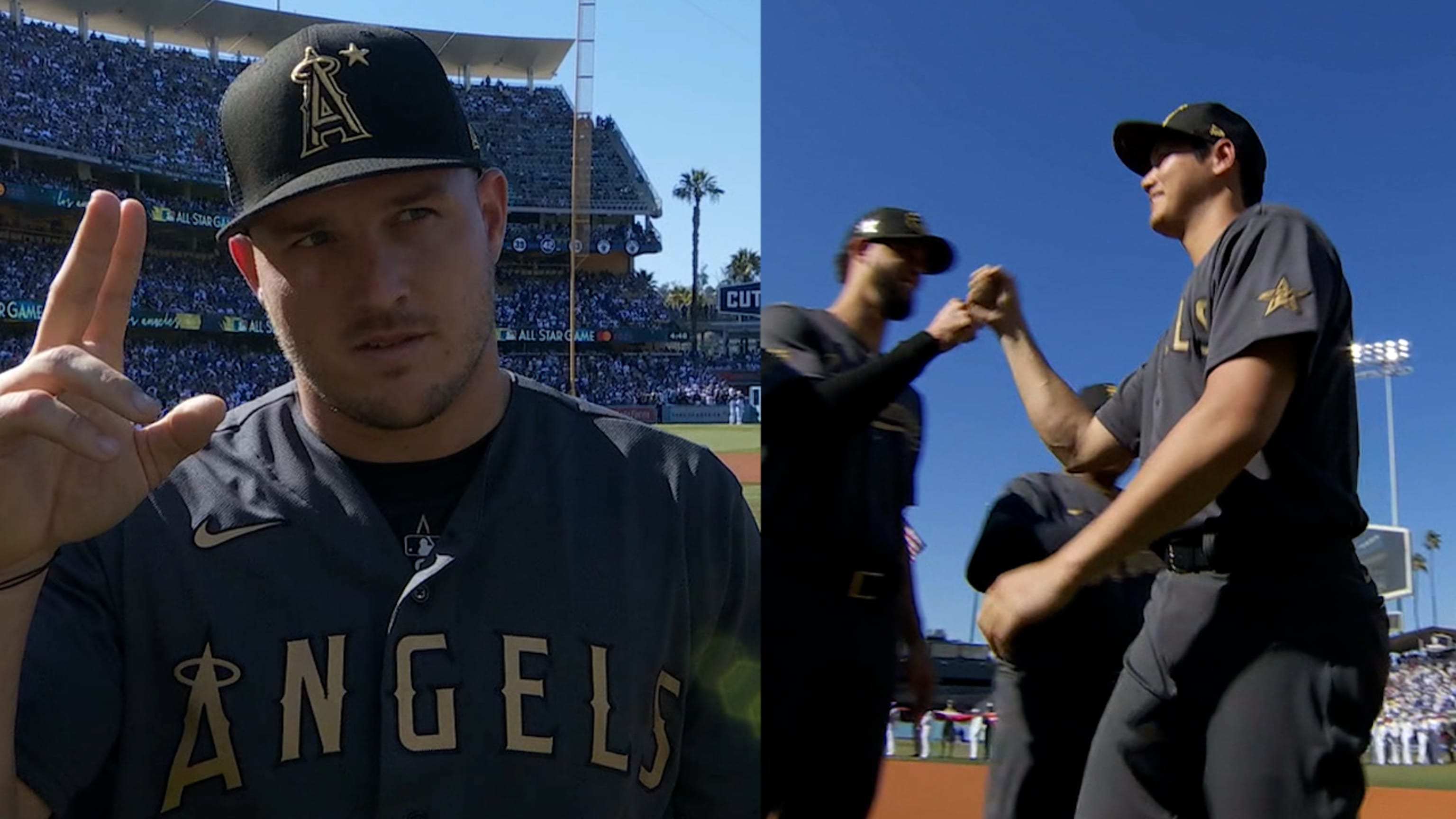Presentación de Ohtani y Trout