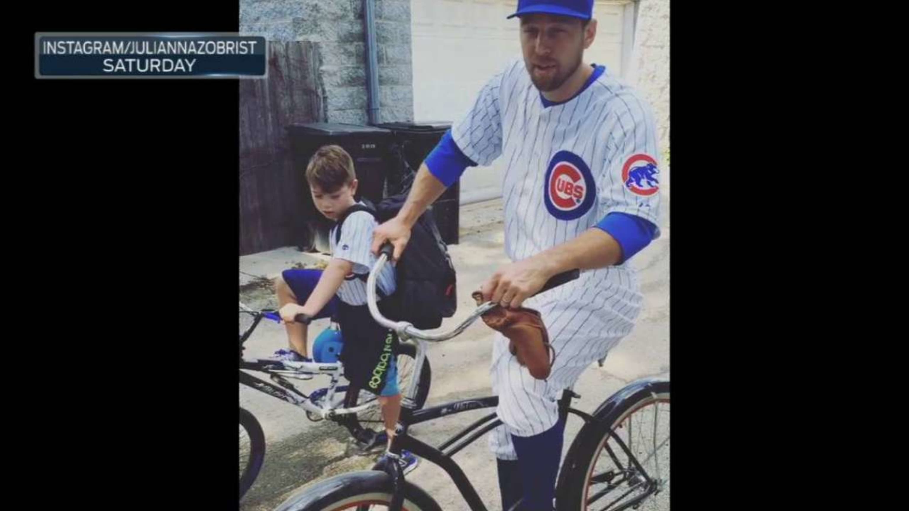 Ben Zobrist lived every 'Sandlot' fan's dream and biked to Wrigley in his  uniform