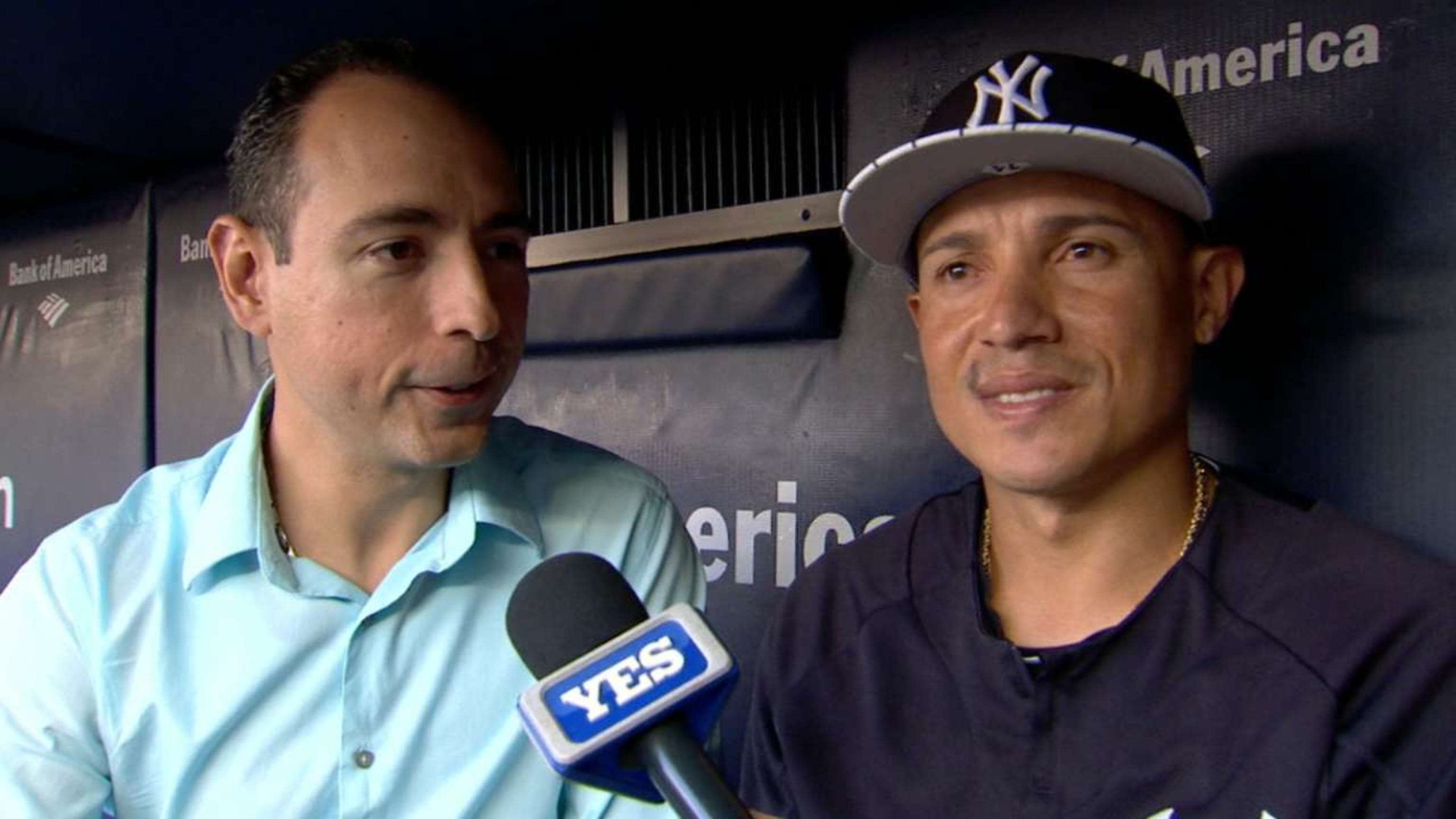 Yankees are doing mock interview dugout celebrations and they are