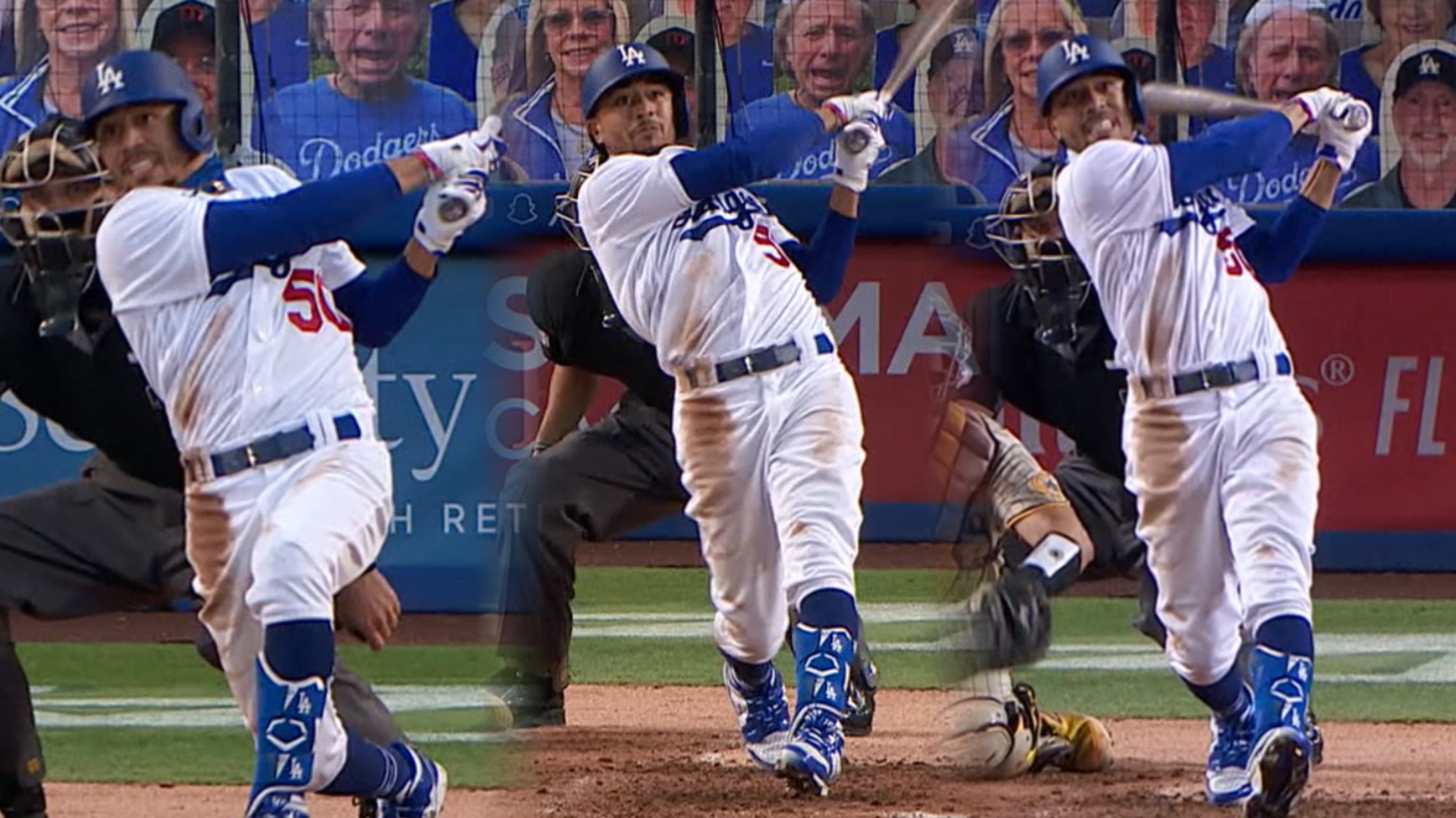 Mookie hace historia con tres HR