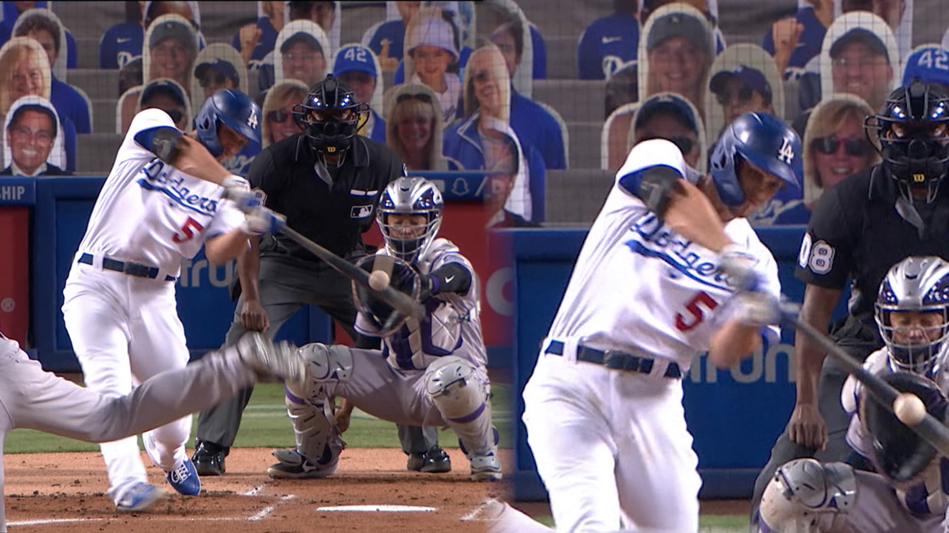 Corey Seager jonronea 2 veces