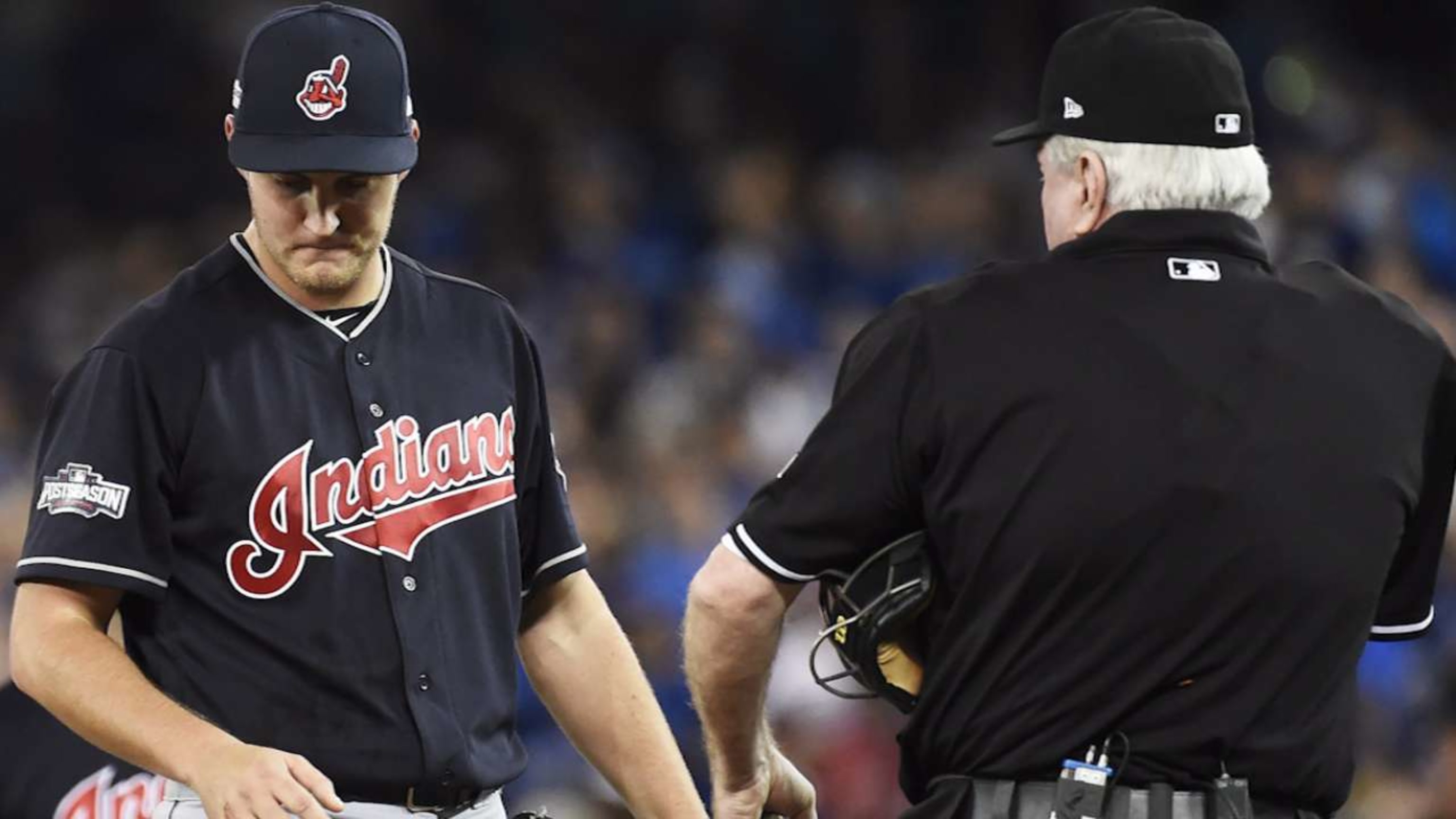 Cleveland Indians put Trevor Bauer's ALCS Game 3 jersey on display