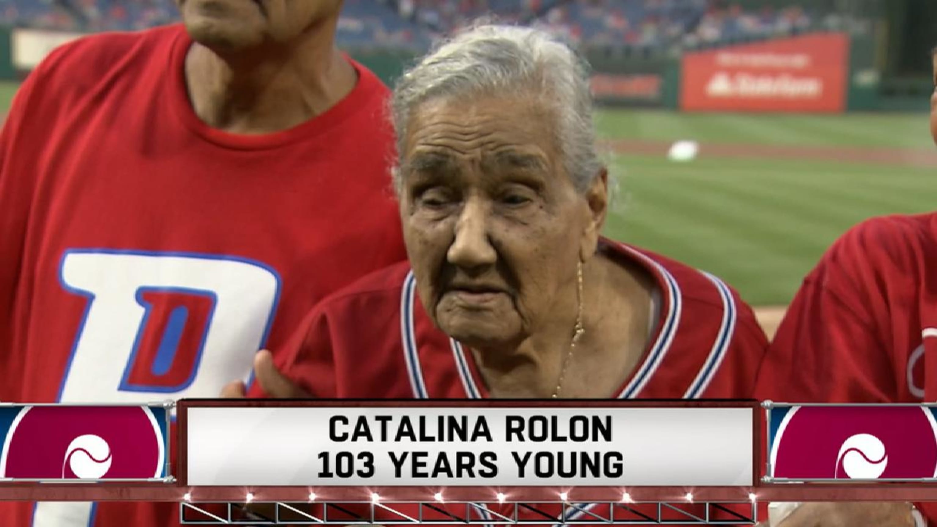 The Phillies honored 103-year-old fan Catalina Rolon by giving her a  personalized jersey | MLB.com