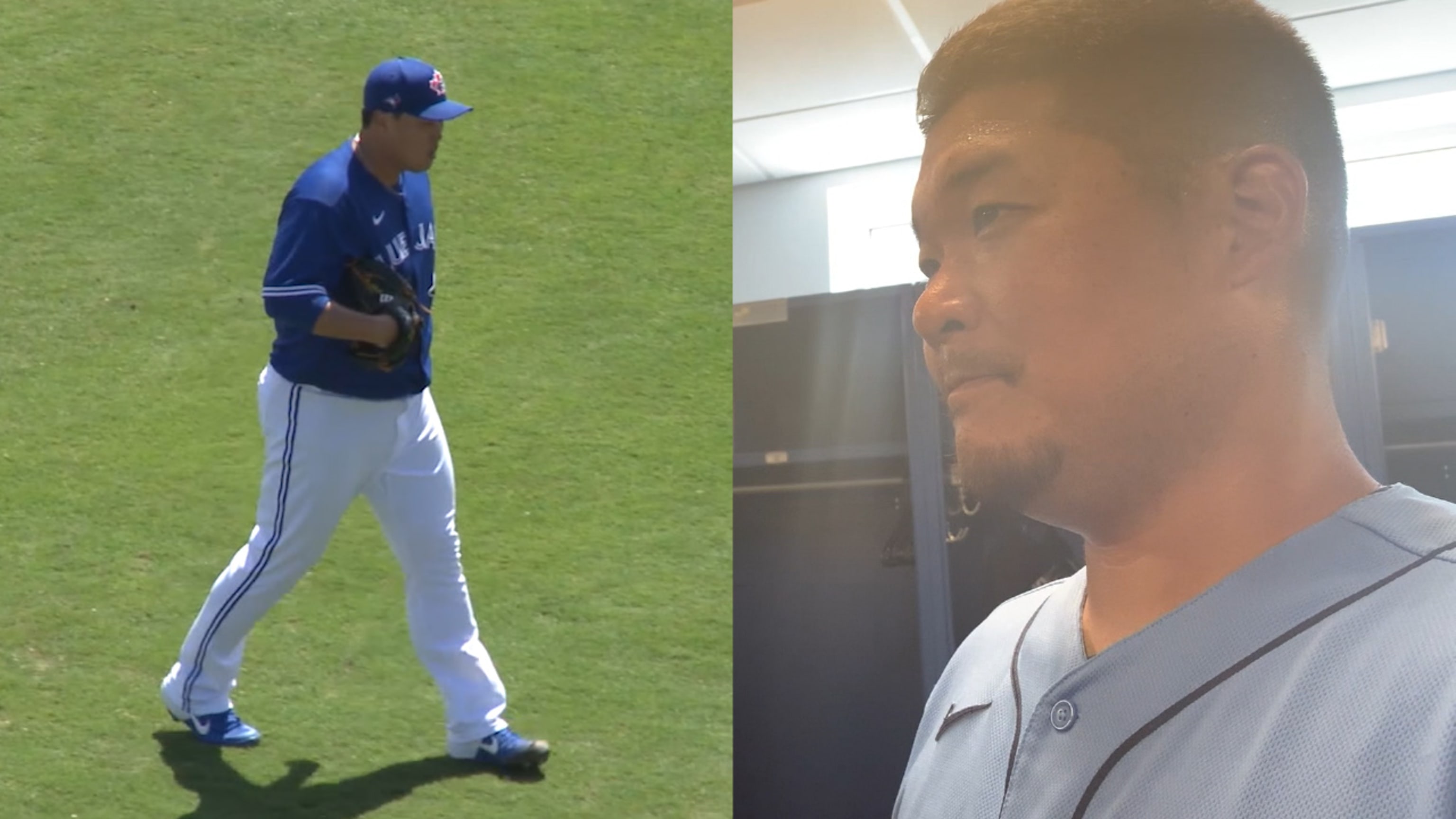 Tampa Bay Rays' Yoshi Tsutsugo hits into a fielder's choice during