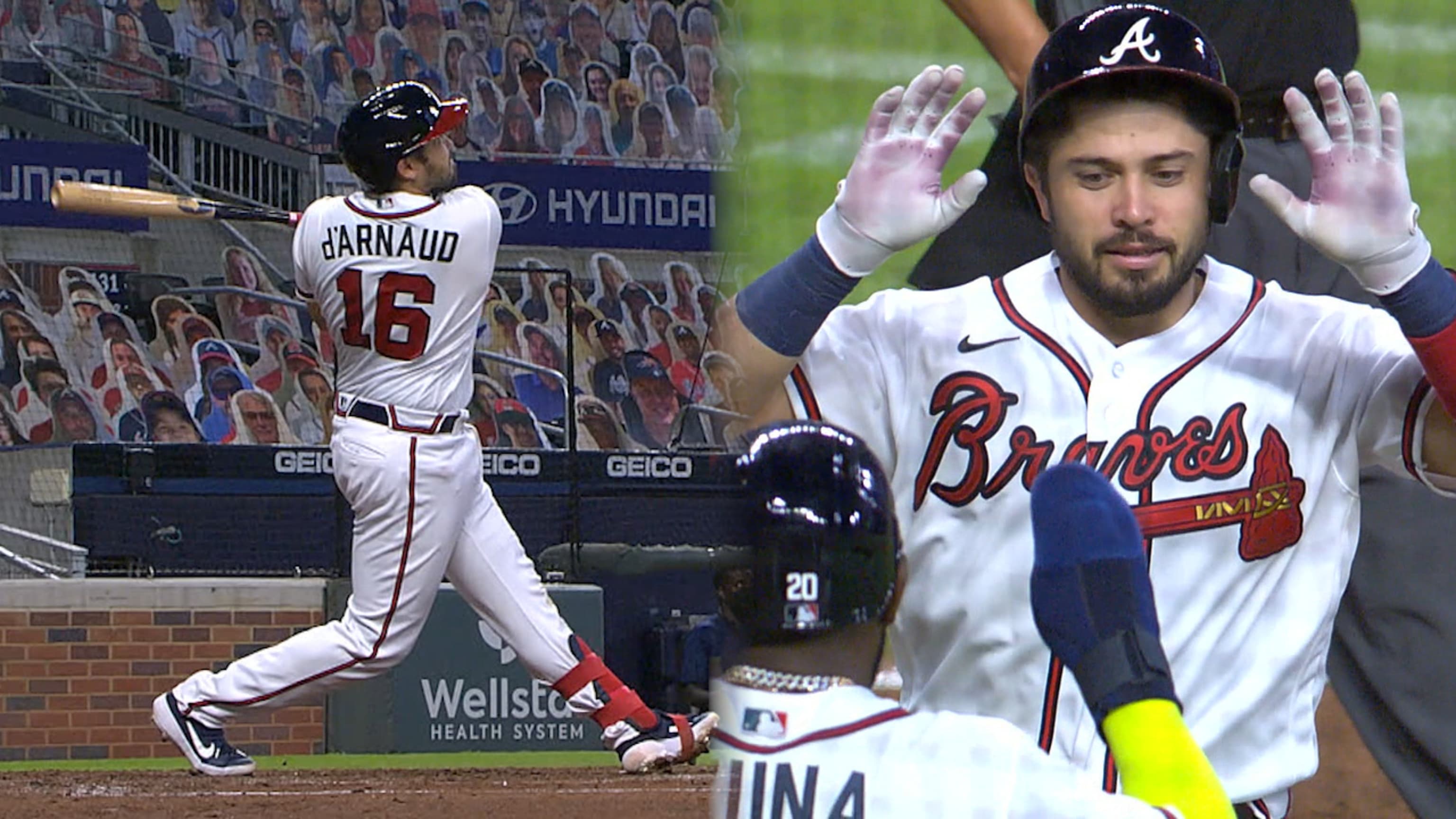 
HR de tres rayas de Travis d'Arnaud