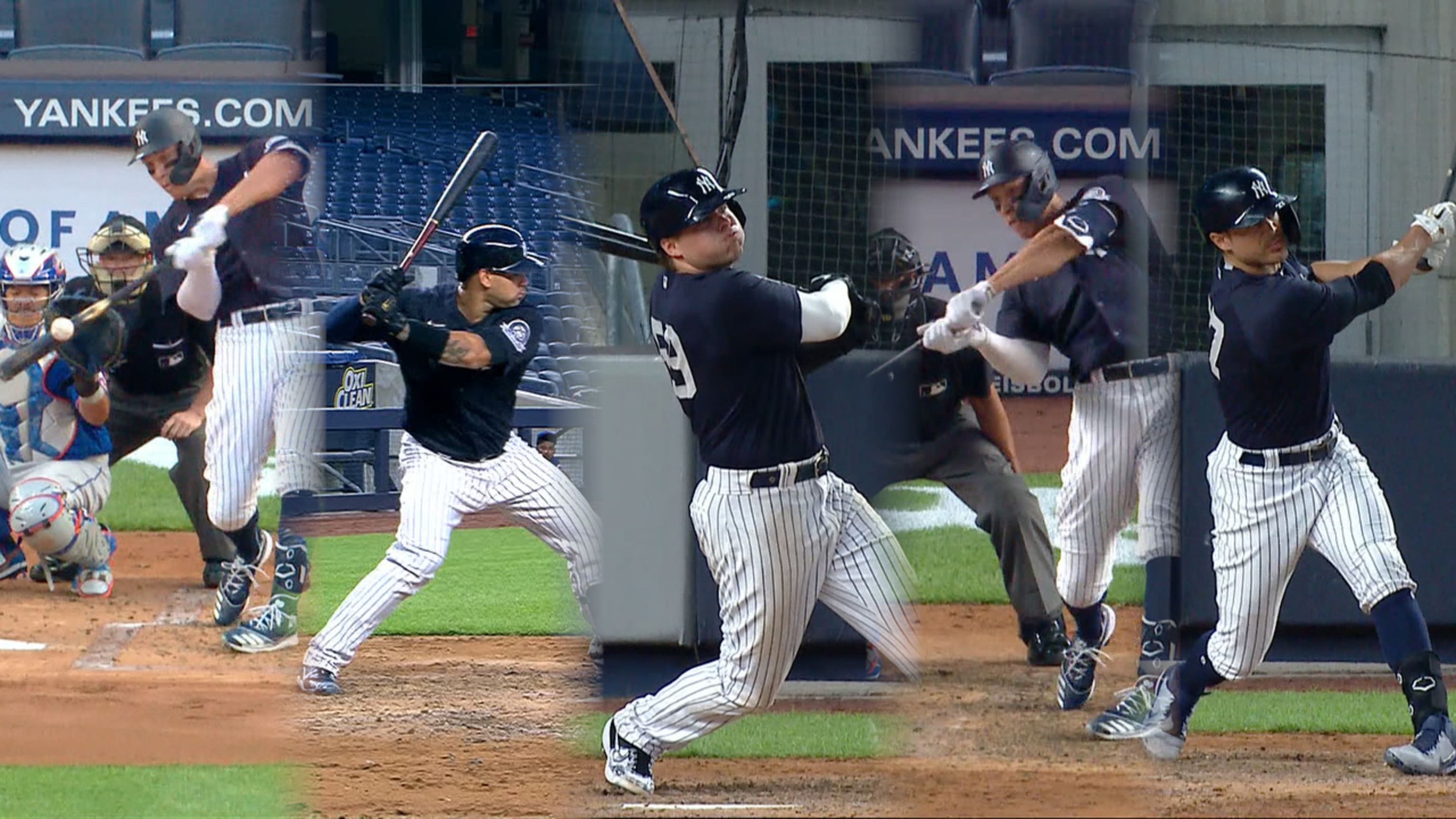 Yankees disparan cinco jonrones