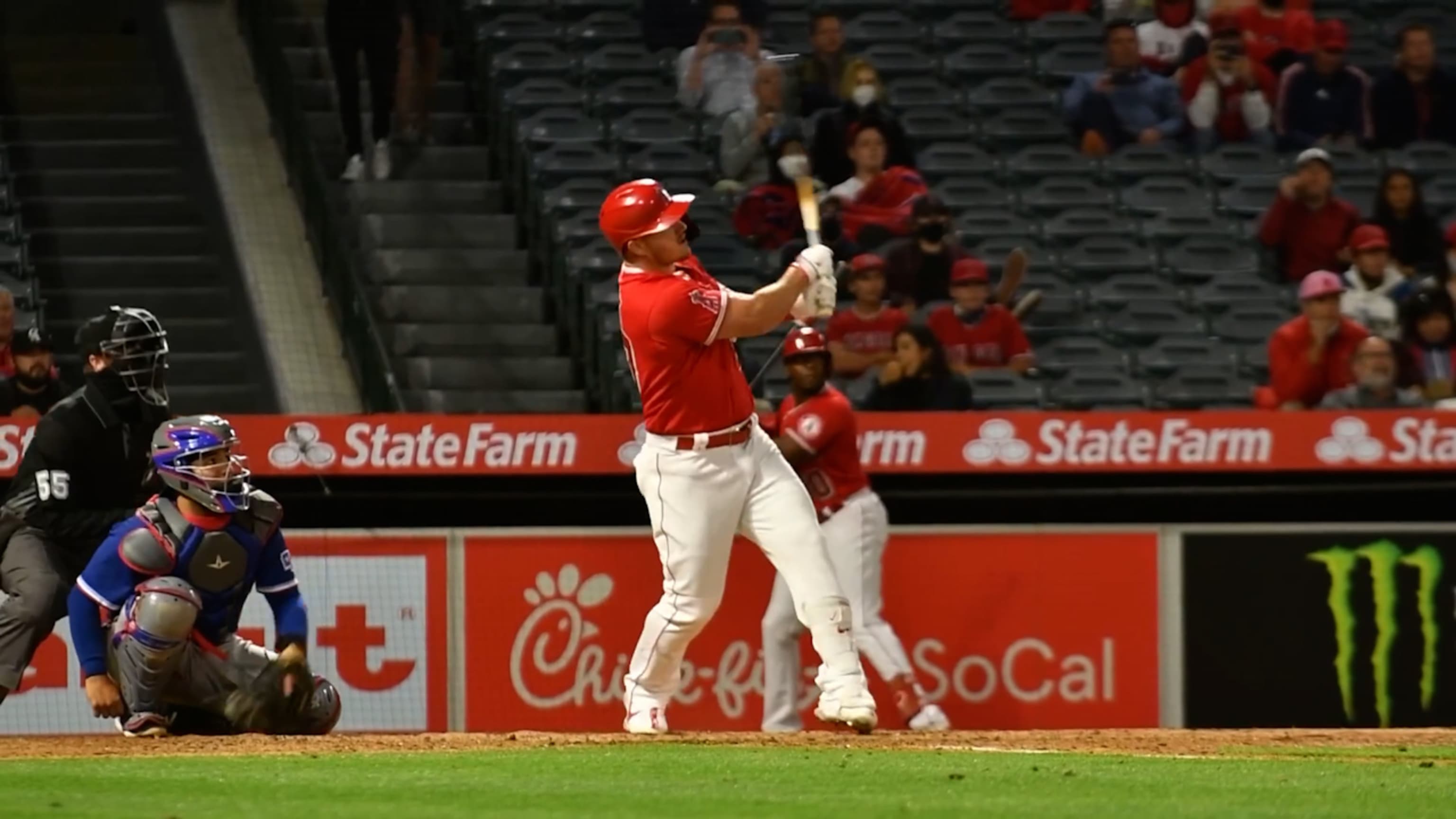 Mike Trout hits hardest home run of his career