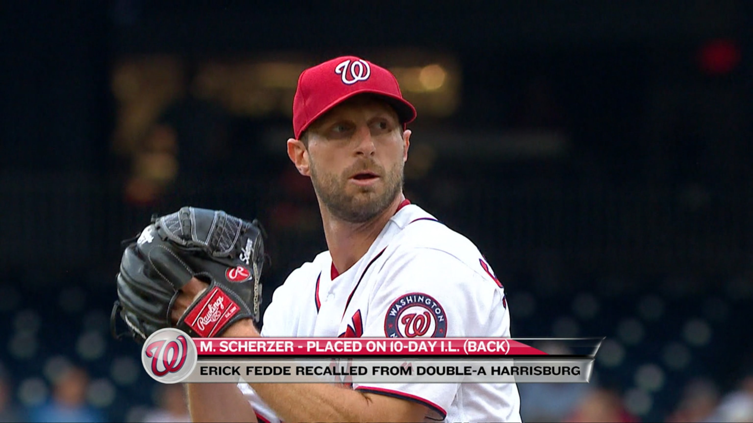 Max Scherzer Injured List Back Strain