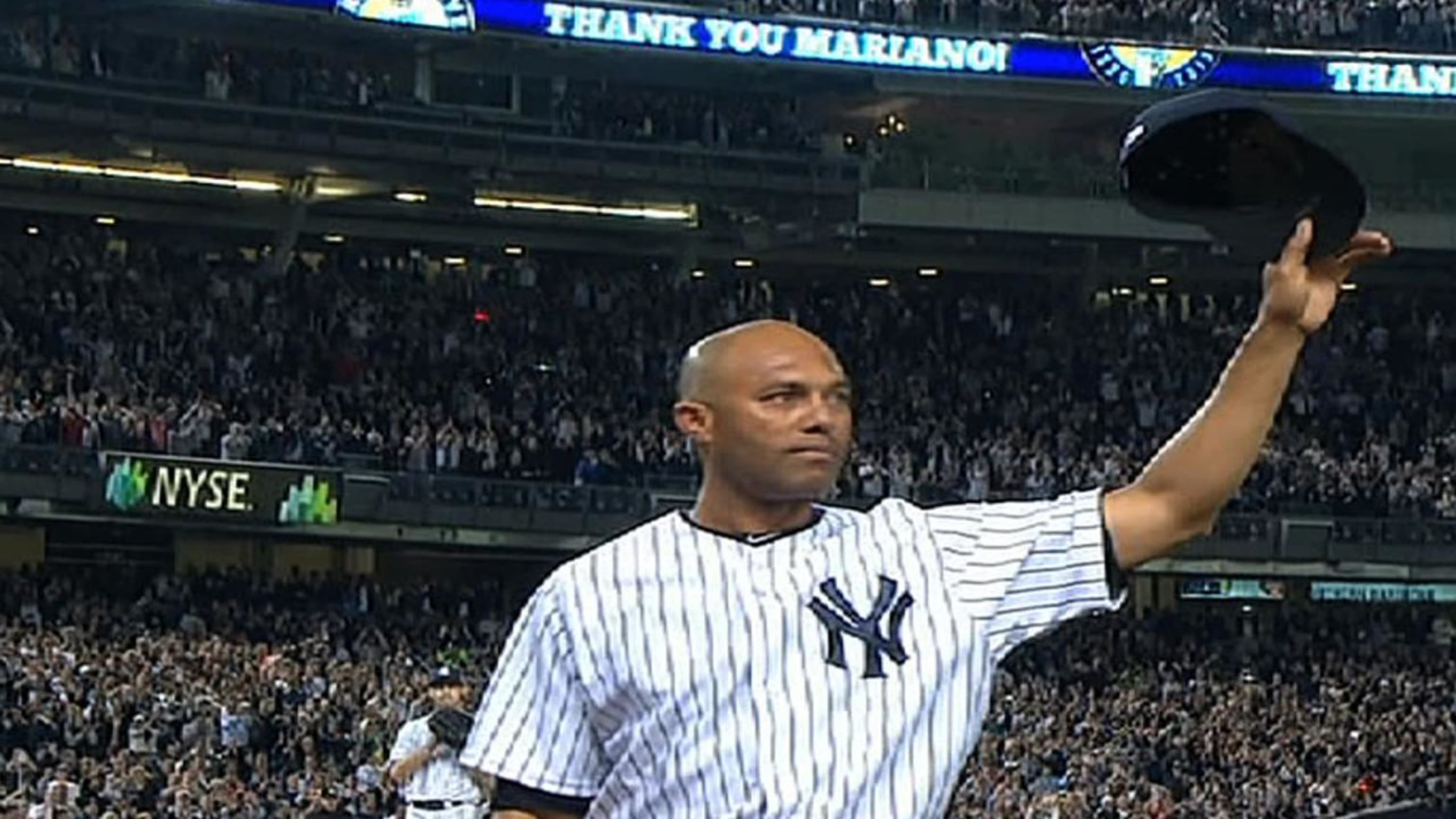 Yankees jersey worn by Mariano Rivera